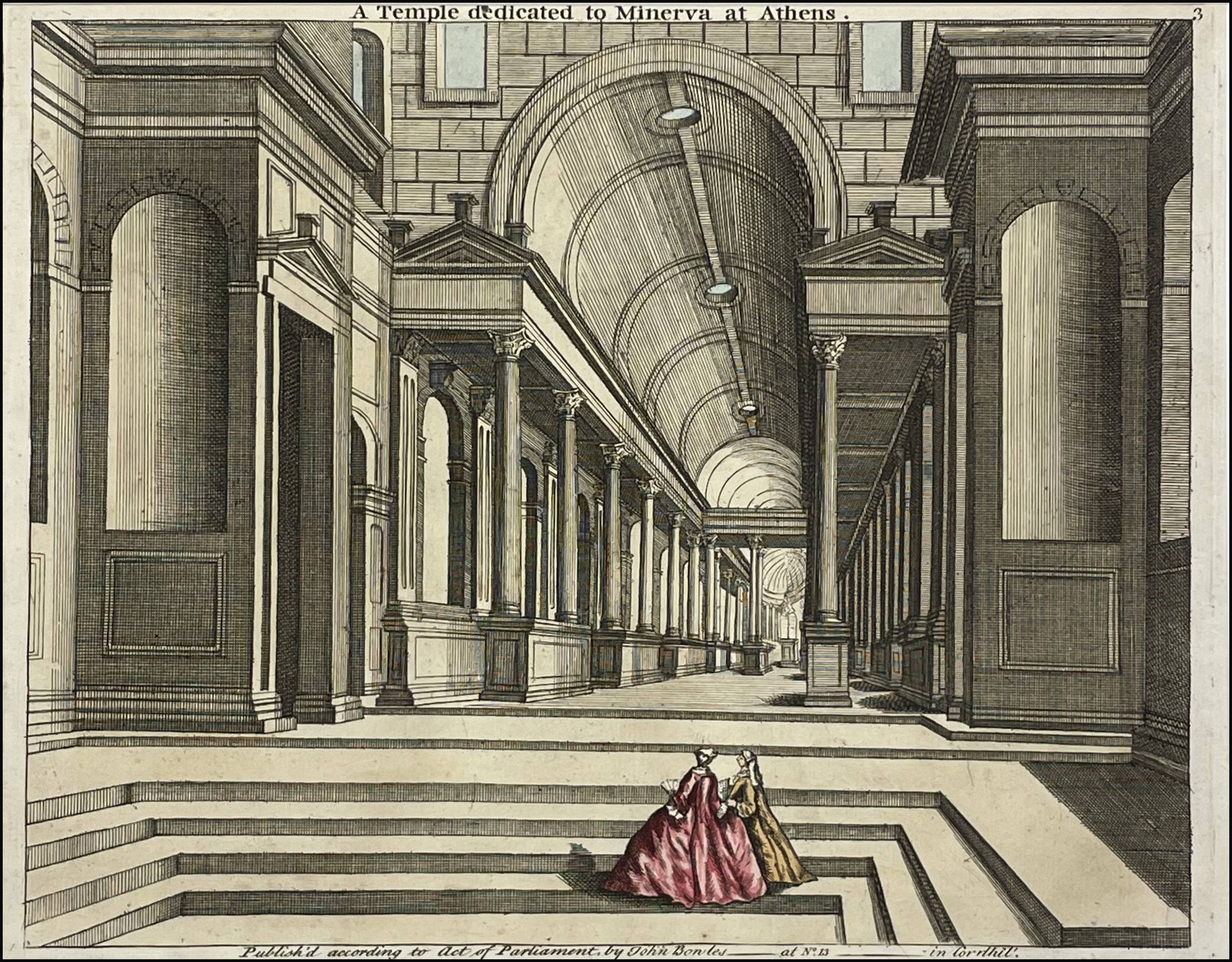 TEMPLO DEDICADO A MINERVA (ATENAS C. 1750) / A TEMPLE DEDICATED TO MINERVA AT ATHENS.