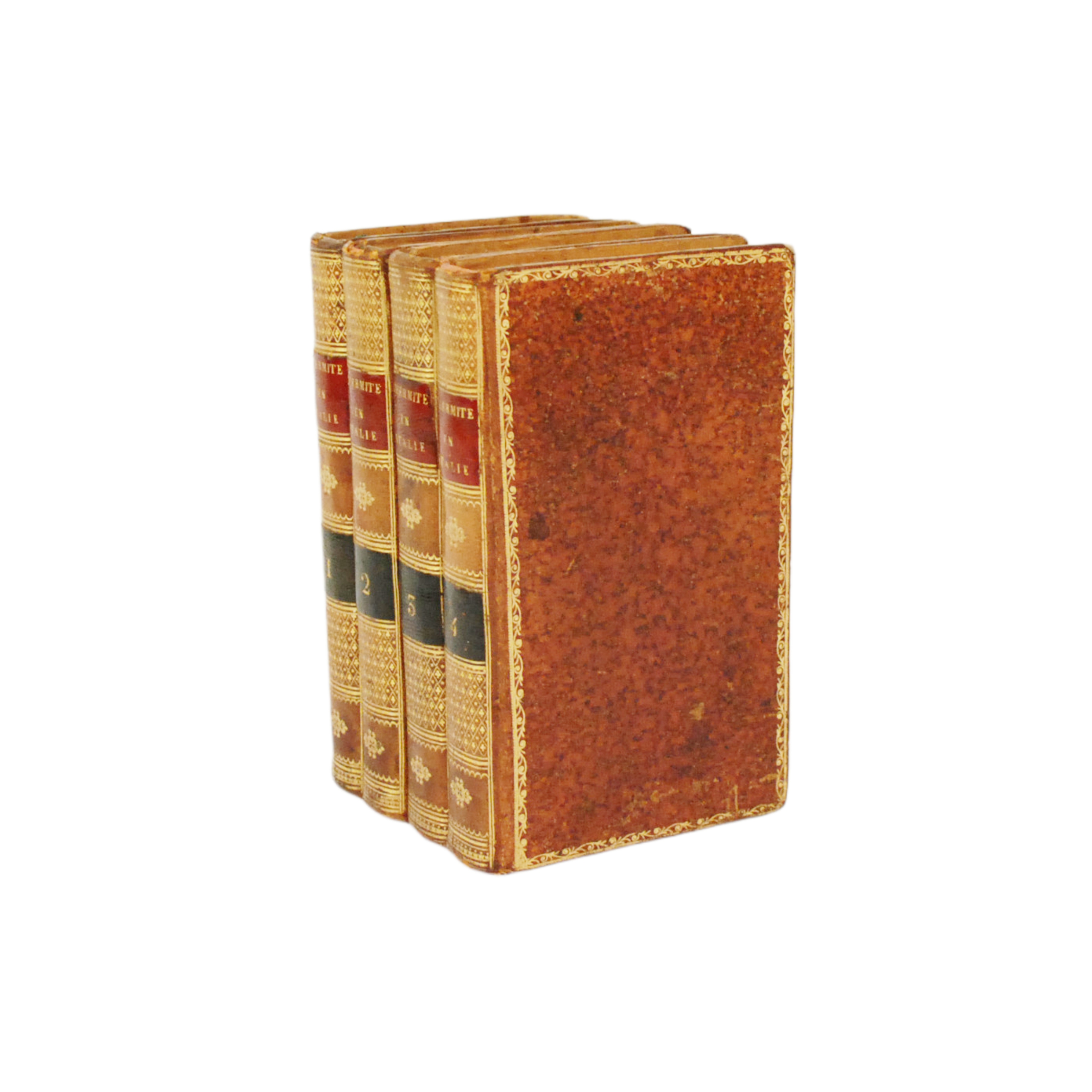 ÉTIENNE DE JOUY - L'HERMITE EN ITALIE (4 VOLS) - 1824 (1ª EDICIÓN)