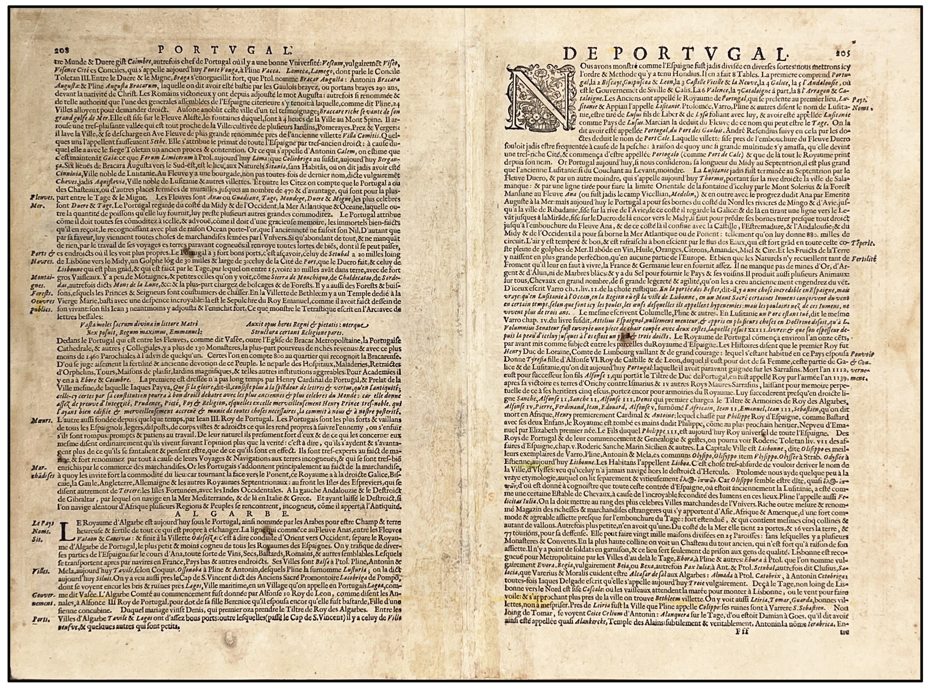 GERHARD MERCATOR - PORTUGALLIAE QUE OLIM LUSITANIA, NOVISSIMA ET EXACTIS-SIMA DESCRIPTIO - MAPA DEDE PORTUGAL - 1600