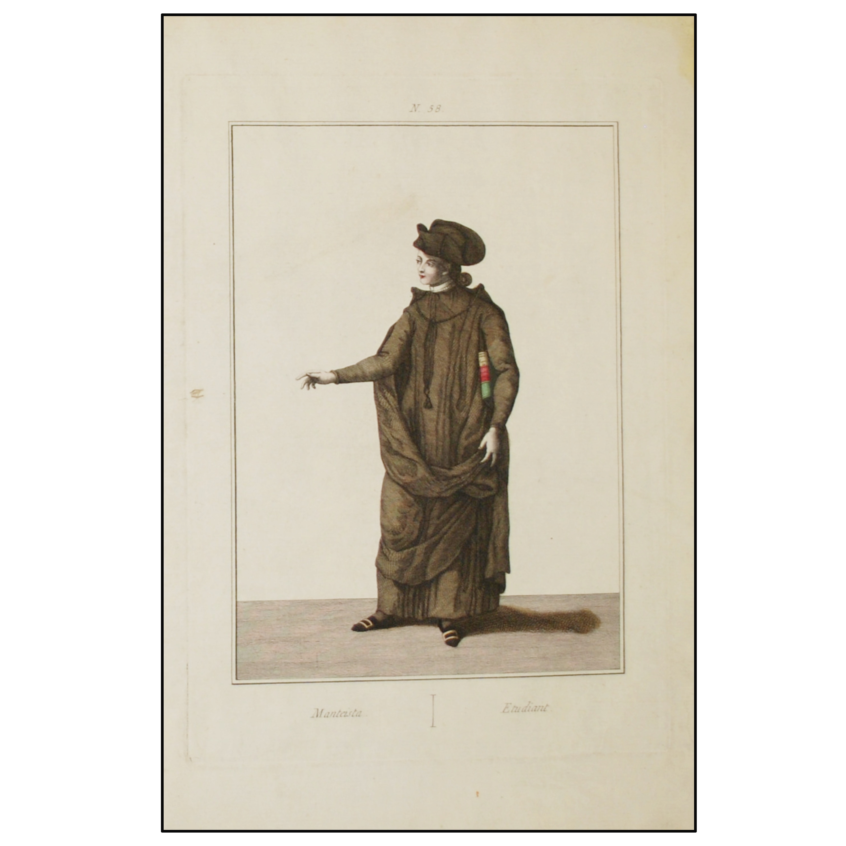 JUAN DE LA CRUZ - ESTUDIANTE. MANTEÍSTA / ESTUDIANT - 1777