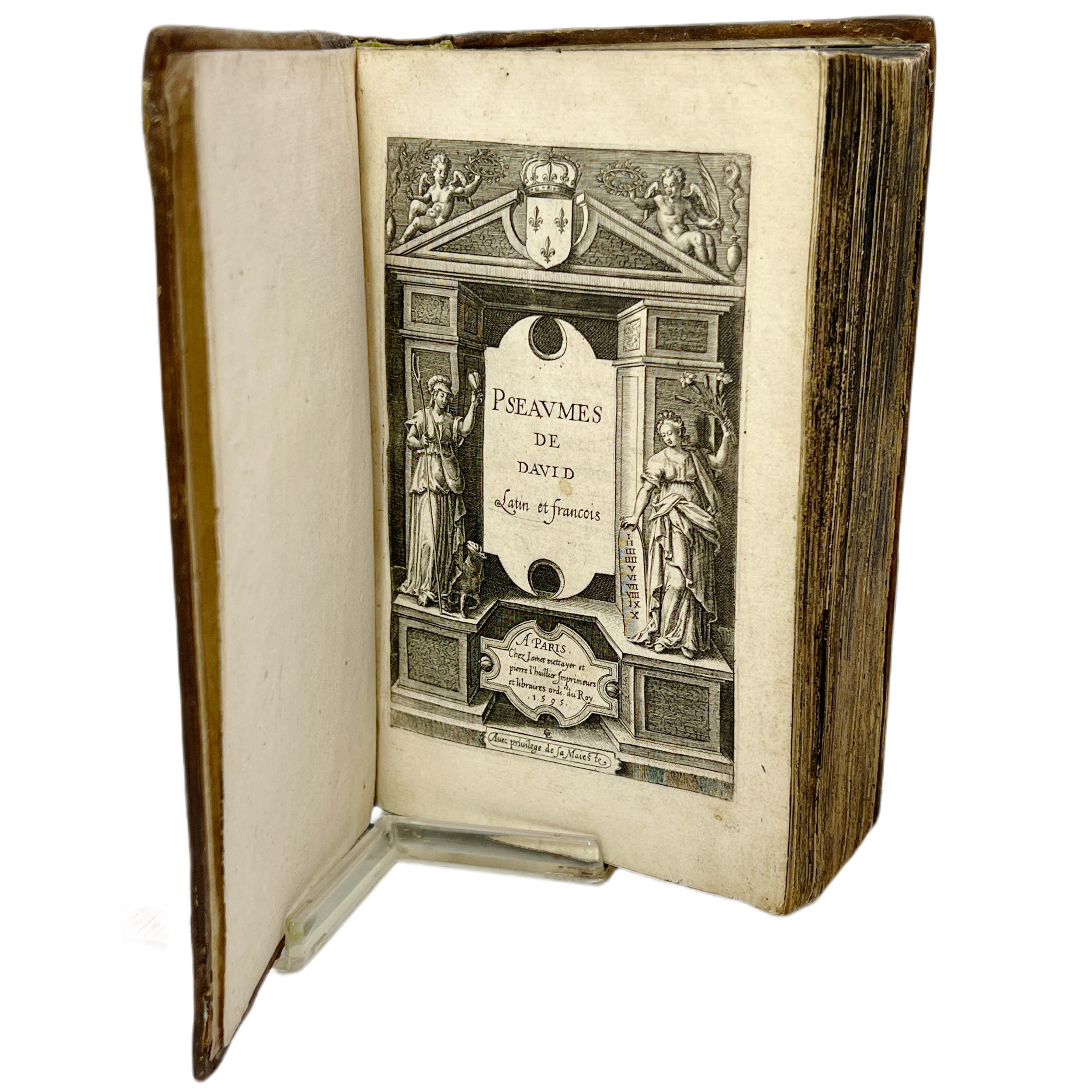 CLOVIS EVE - PSEAUMES DE DAVID (ENCUADERNACION DE LUJO) - 1595