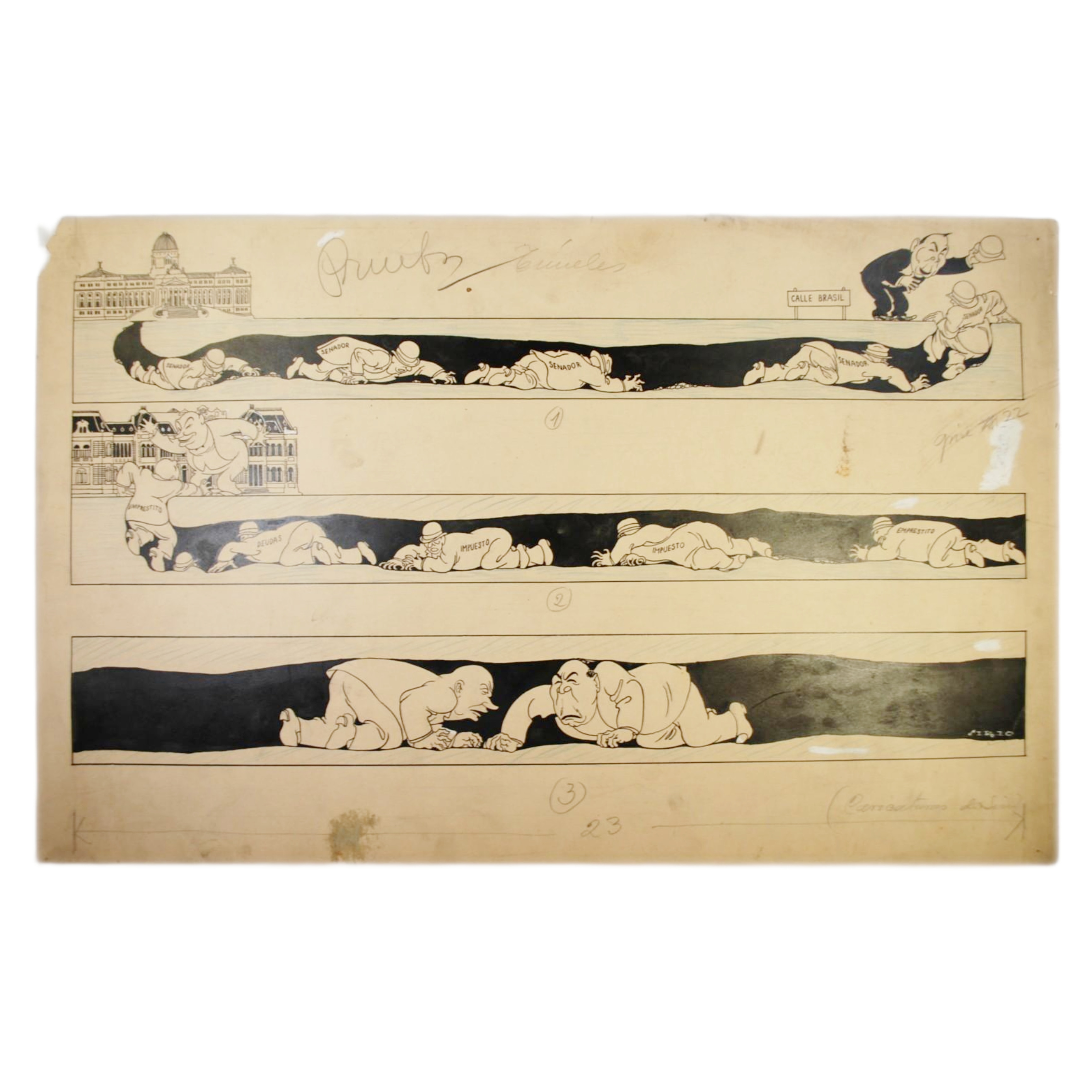 ALEJANDRO SIRIO - DIBUJO ORIGINAL - 1920