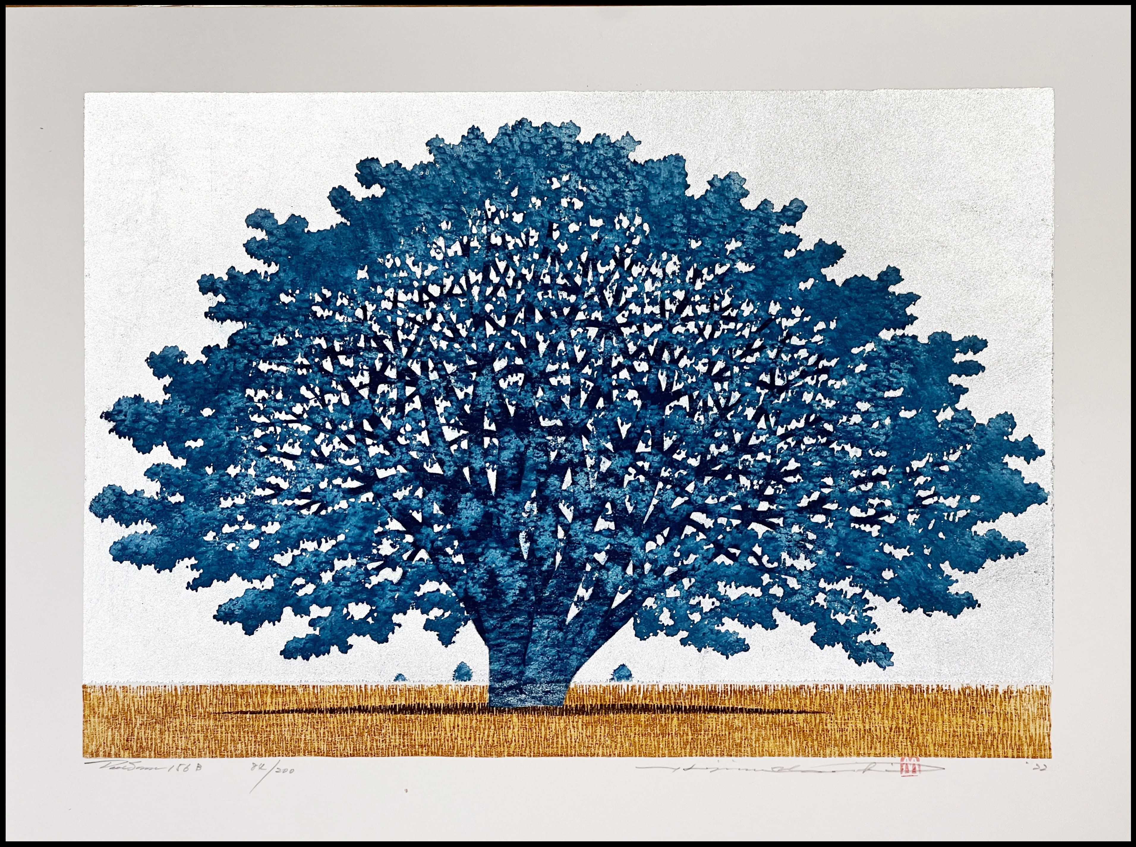 HAJIME NAMIKI - TREE SCENE 156B (XILOGRAFÍA) - 2022
