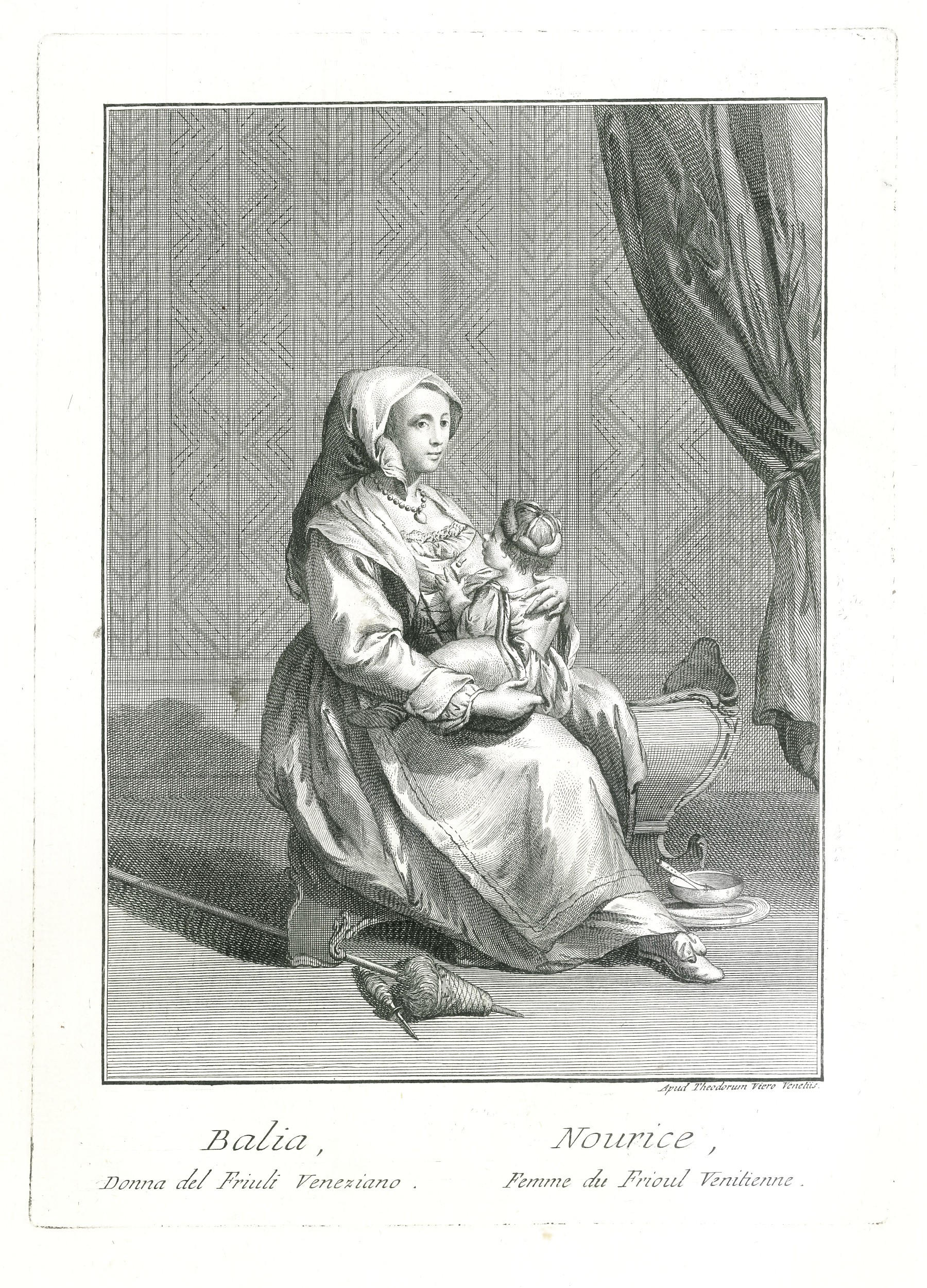TEODORO VIERO - BALIA, DONNA DEL FRIULI VENEZIANO /  NOURICE, FEMME DU FRIOUL VENITIENNE - 1791