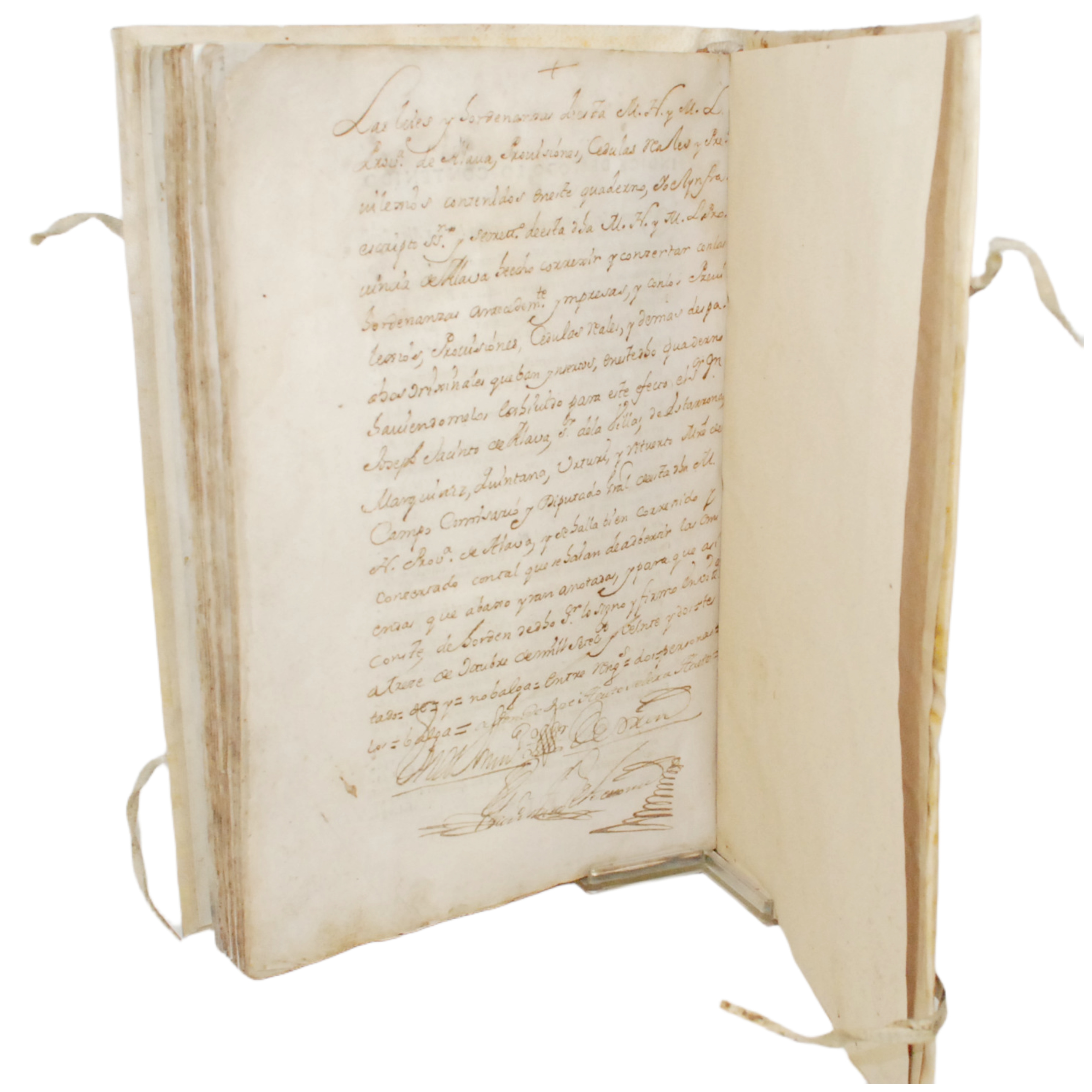 QUADERNO DE LEYES Y ORDENANZAS - 1º LIBRO IMPRESO EN VITORIA - 1722