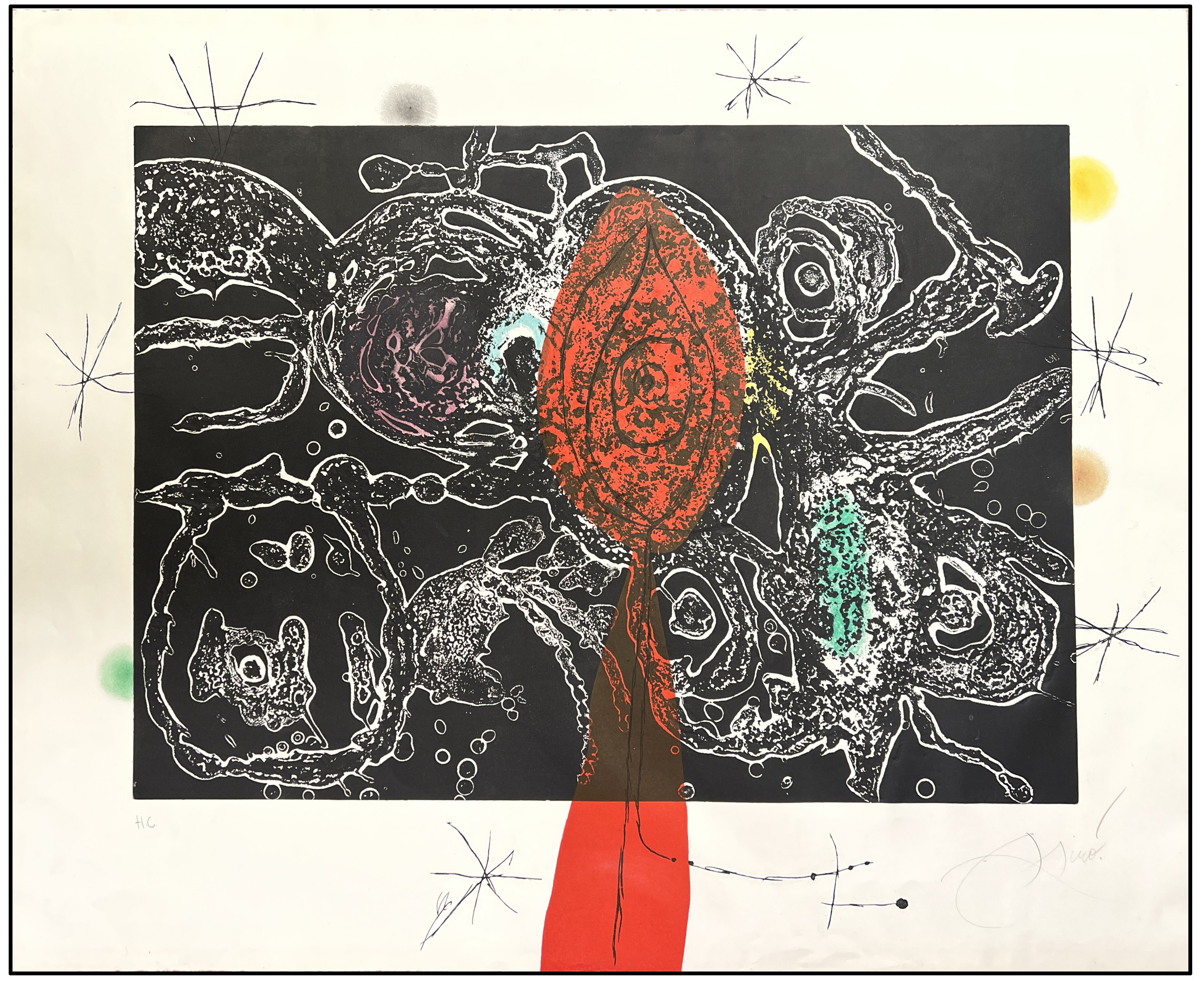 JOAN MIRÓ - ESPRIU (AGUAFUERTE FIRMADO) - 1975