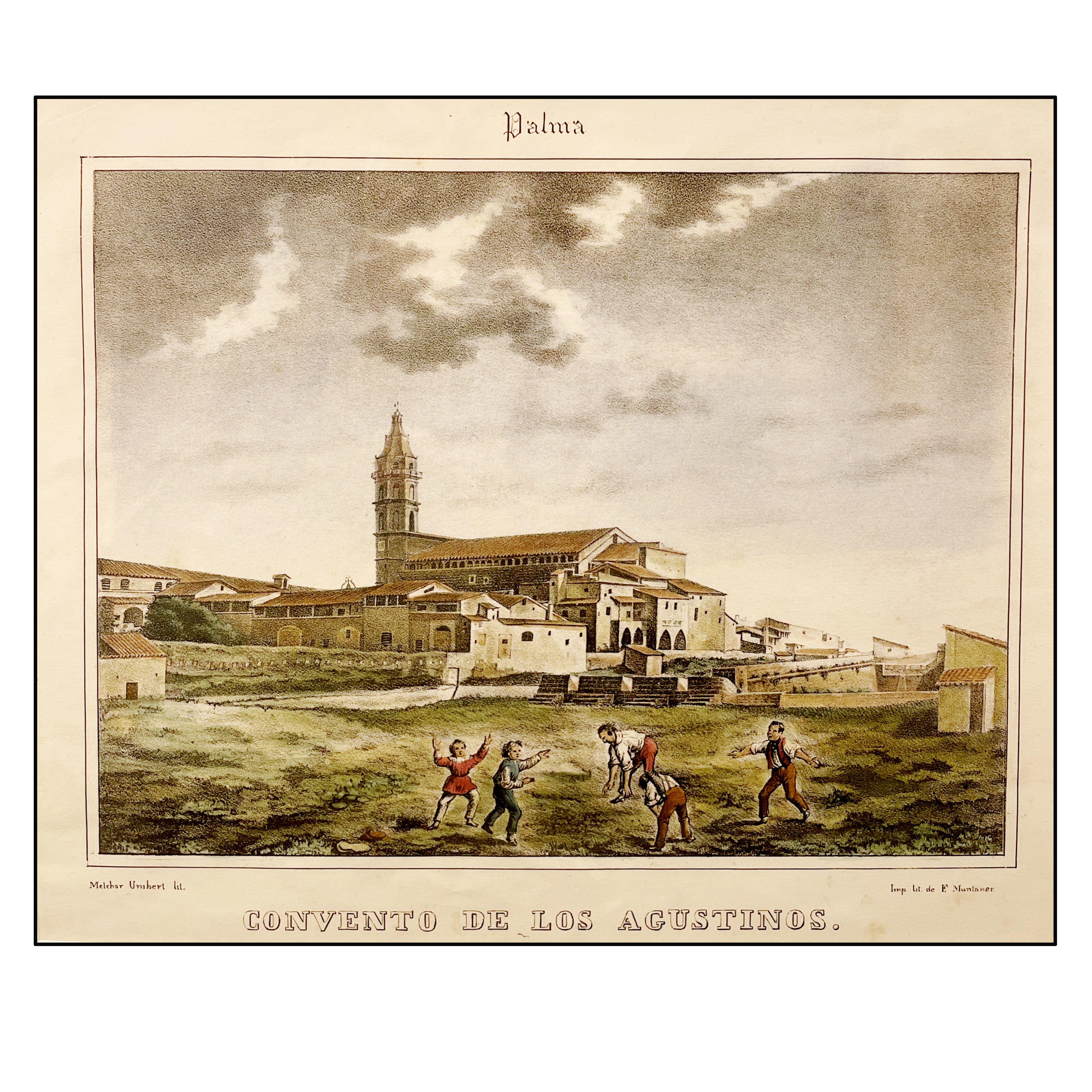 MELCHOR UMBERT - CONVENTO DE LOS AGUSTINOS DE PALMA - 1850