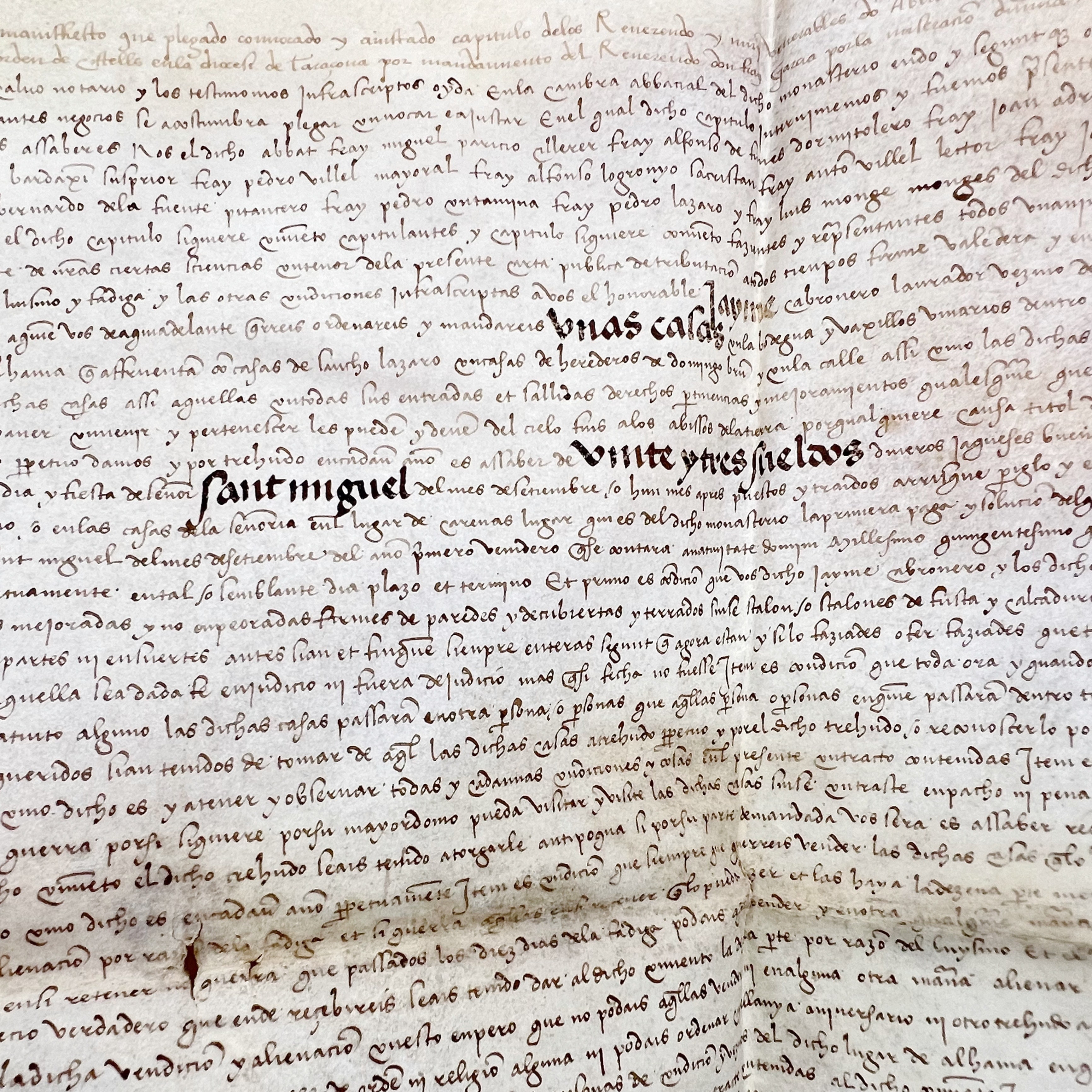 TRIBUTACIÓN REALIZADA AL MONASTERIO DE PIEDRA - 1504