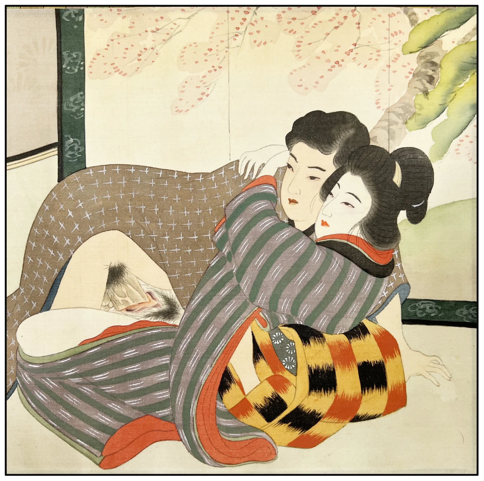 ANONIMO - ARTE SHUNGA EN FORMATO SCROLL - C. 1920