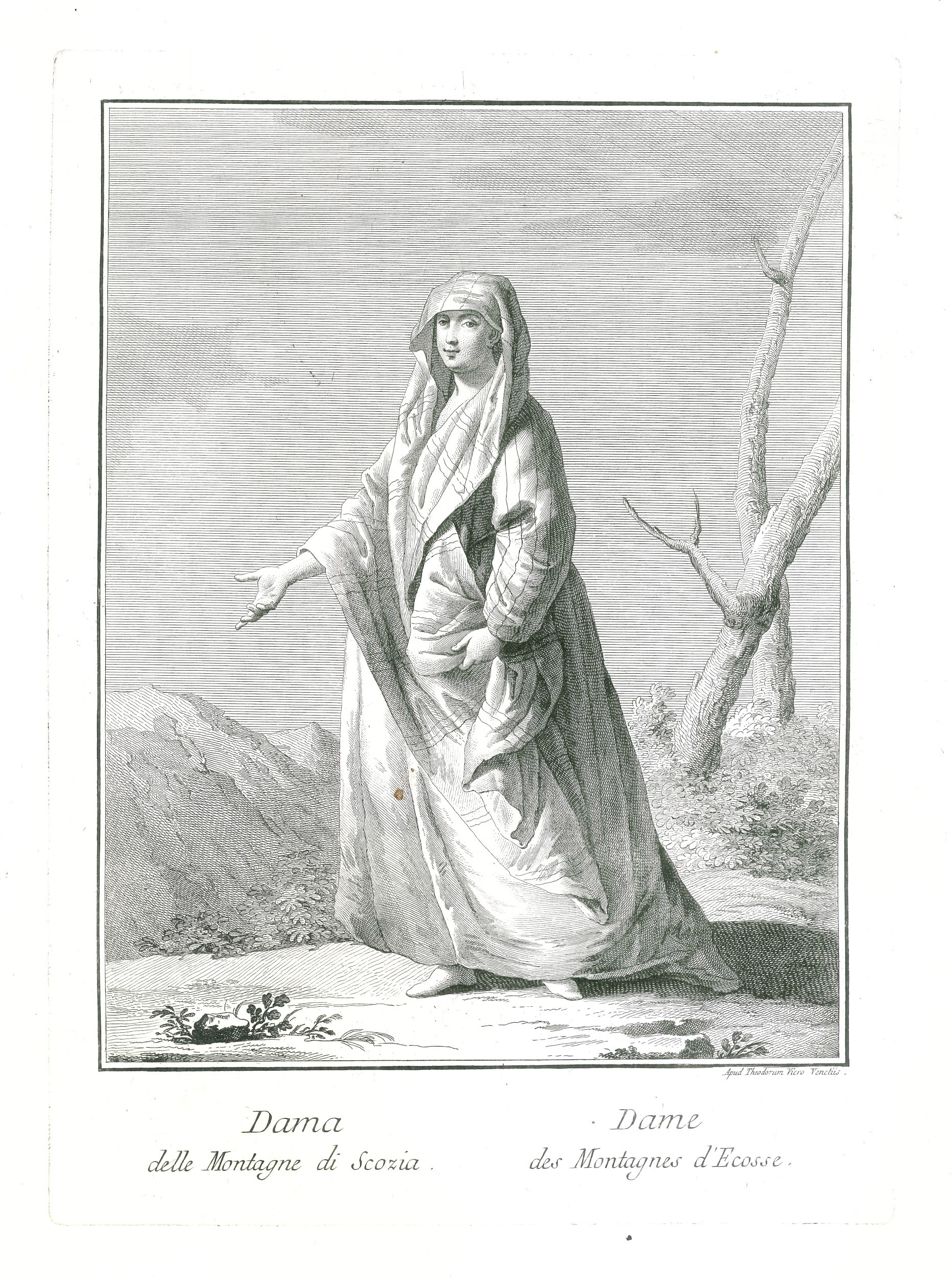TEODORO VIERO - DAMA DELLE MONTAGNE DI SCOZIA / DAME DES MONTAGNES D'ECOSSE - 1791