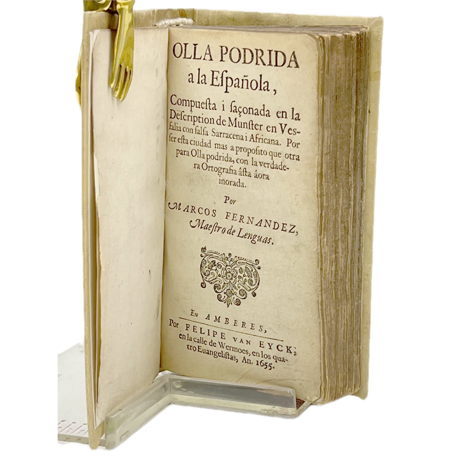 MARCOS FERNANDEZ - OLLA PODRIDA A LA ESPAÑOLA (1ª EDICIÓN) - 1655