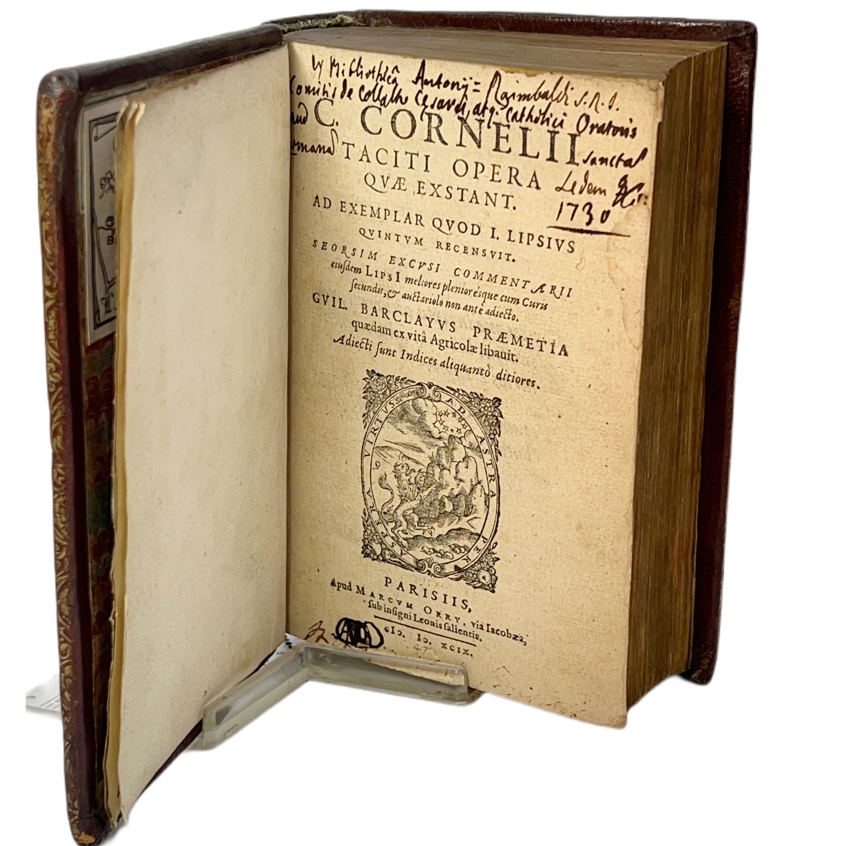 CORNELIO TACITO - OBRAS (ENCUADERNACIÓN DE LUJO) - 1599