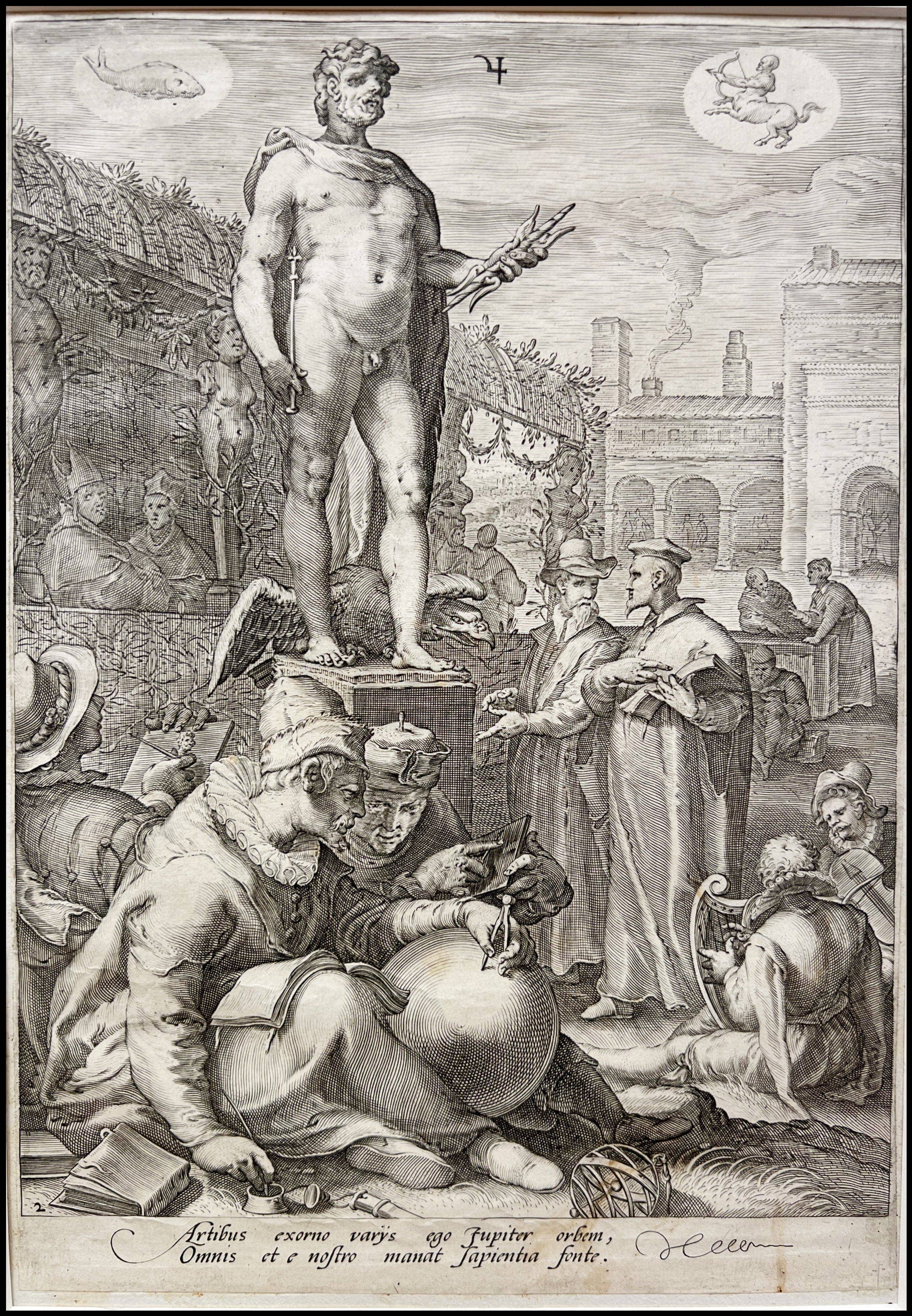 HENDRIK GOLTZIUS - SERIE DIOSES DE LOS SIETE PLANETAS - 1569