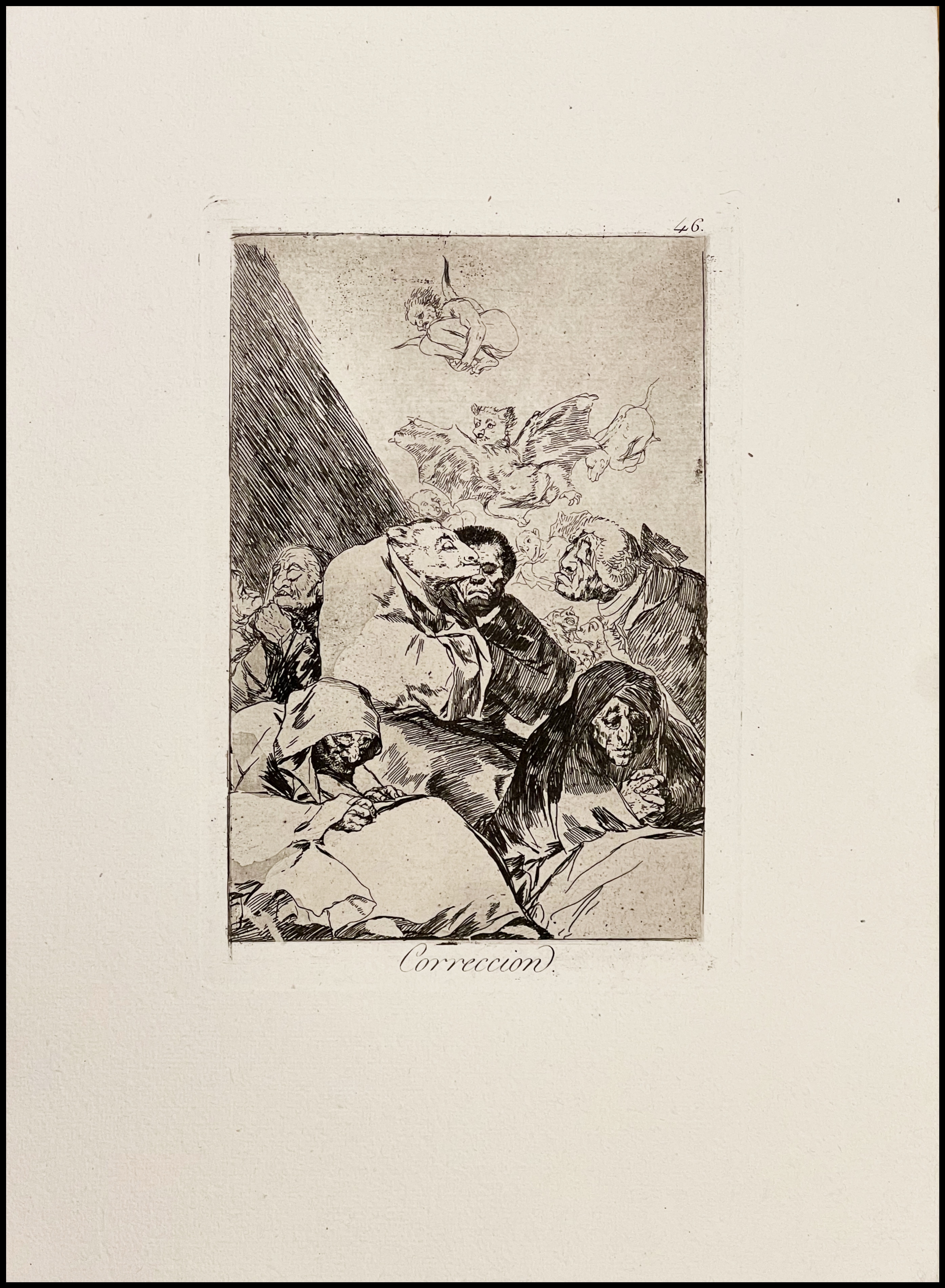 FRANCISCO DE GOYA - CORRECCIÓN - (LOS CAPRICHOS, Nº 46) - 1918