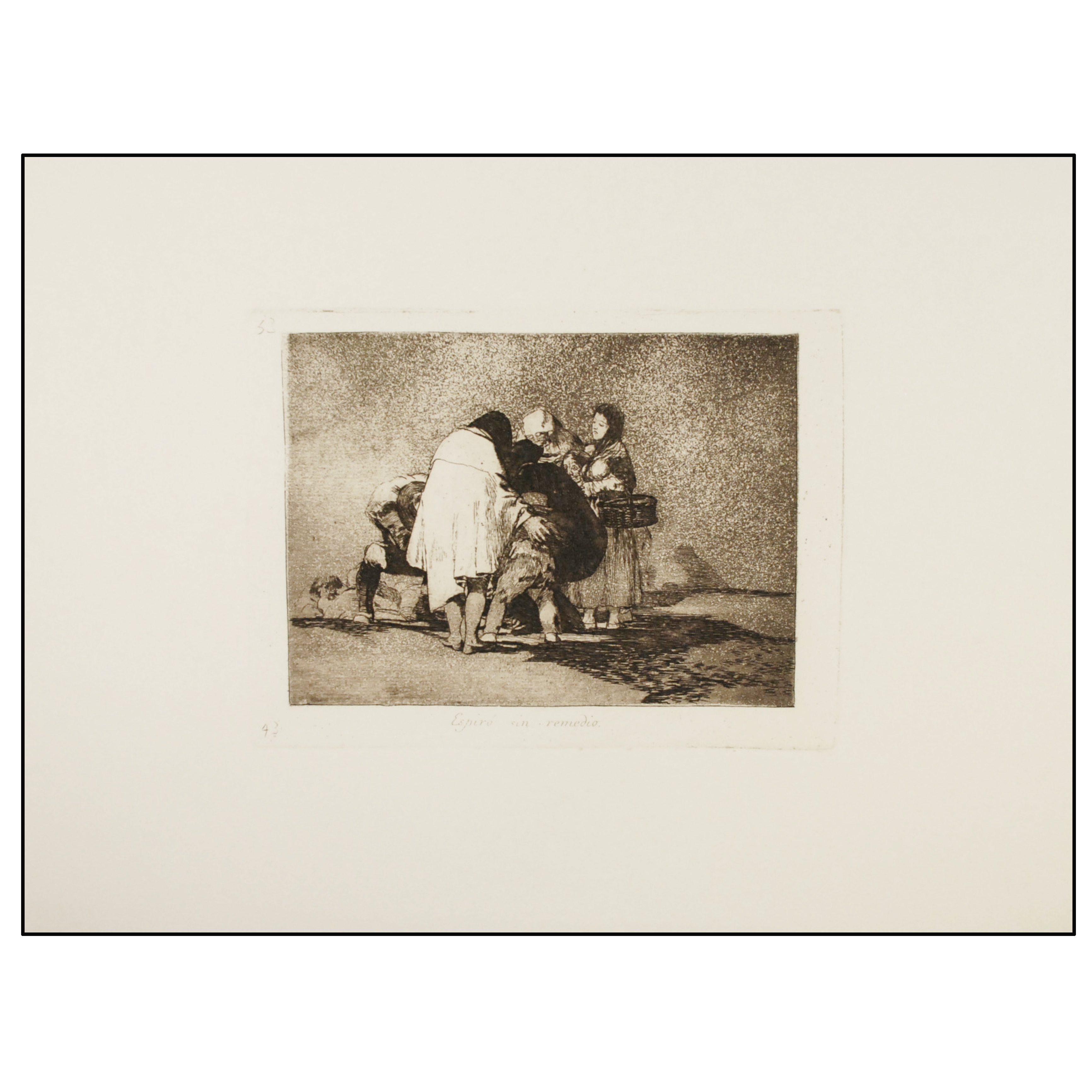 FRANCISCO DE GOYA - LOS DESASTRES DE LA GUERRA  (ESPIRÓ SIN REMEDIO, ESTAMPA Nº 53) - 1930