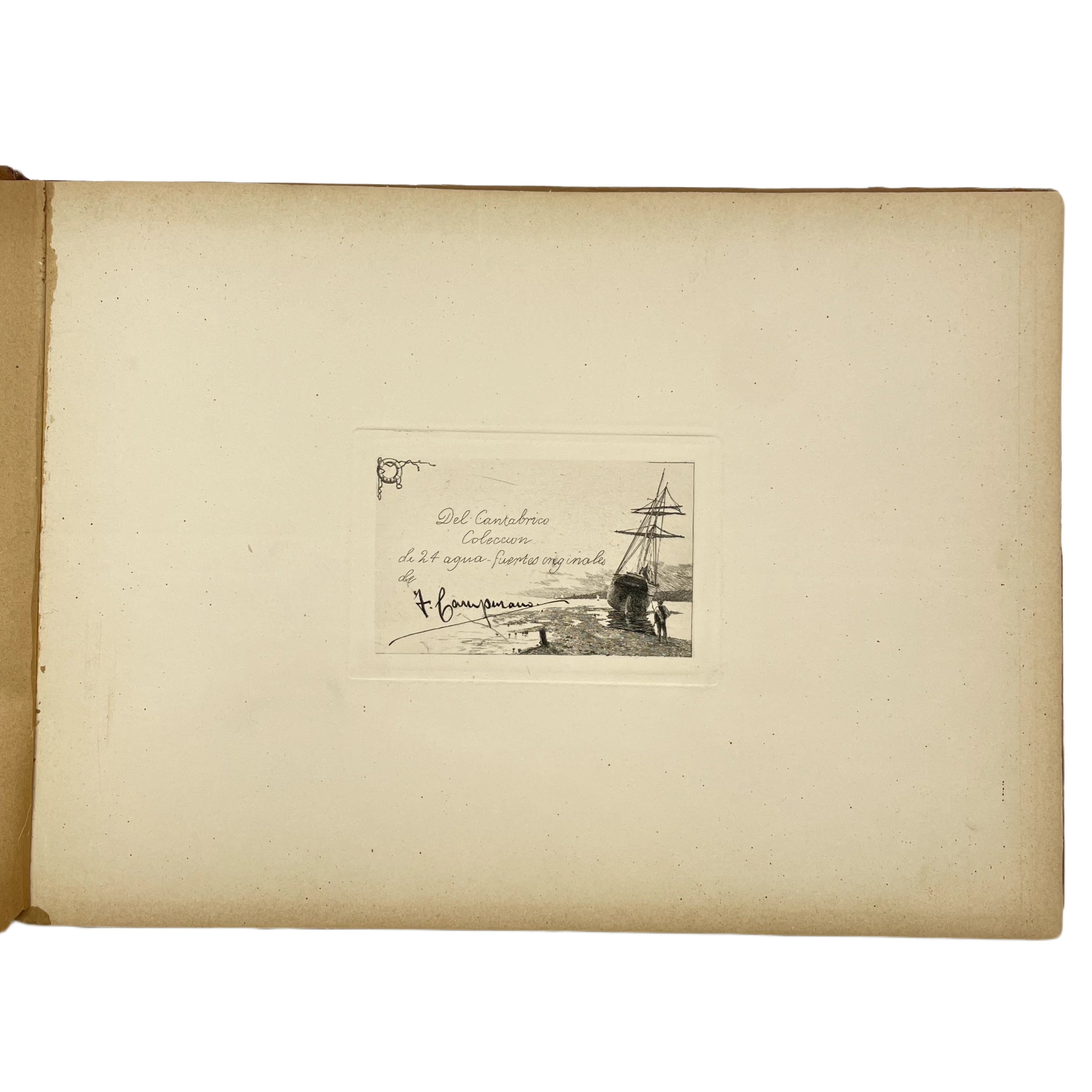 TOMÁS CAMPUZANO - DEL CANTABRICO. COLECCIÓN DE 24 AGUA-FUERTES ORIGINALES - 1897