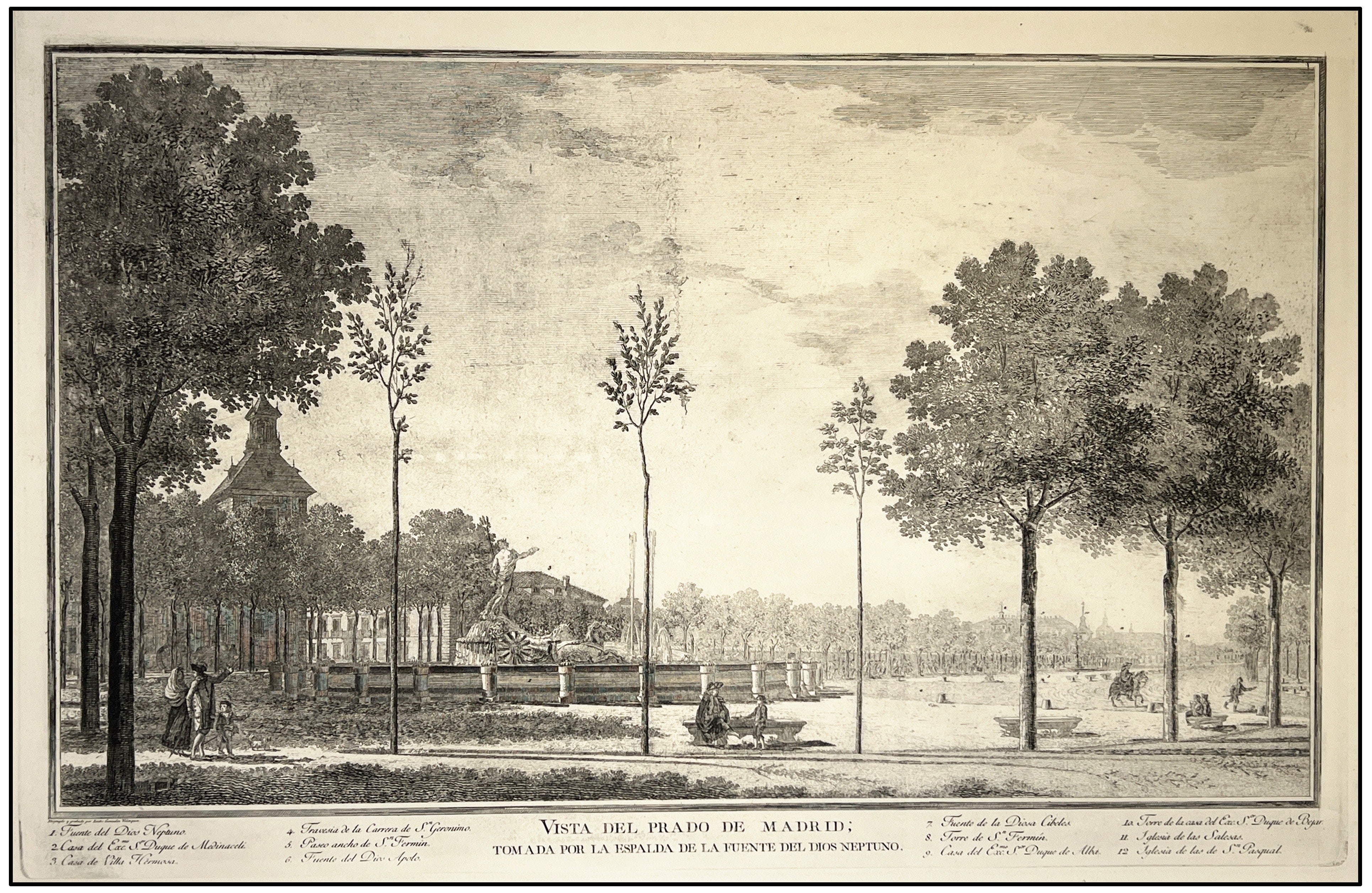 ISIDRO GONZÁLEZ VELÁZQUEZ - PASEO DEL PRADO NEPTUNO - 1788