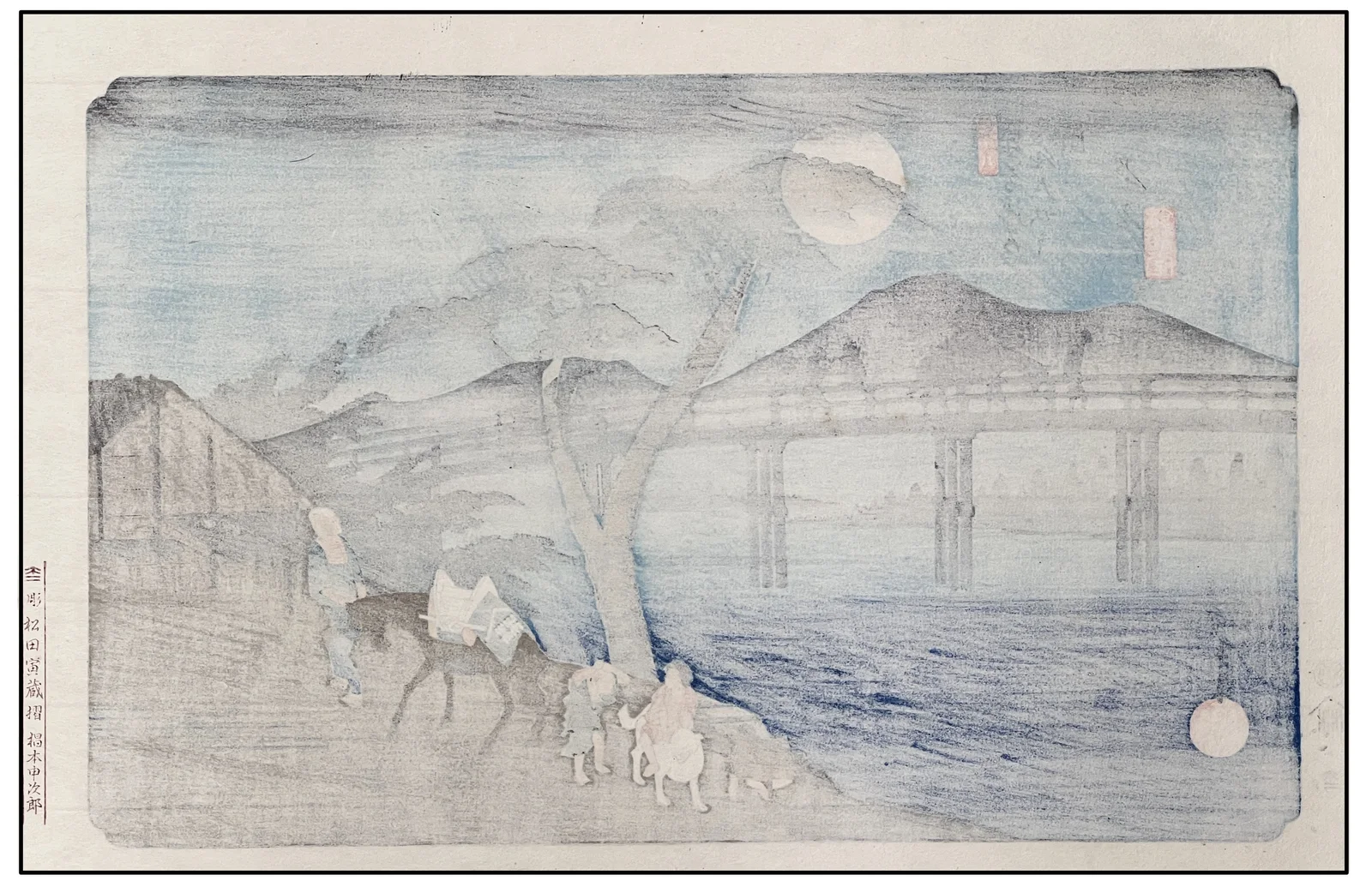 HIROSHIGE - NAGAKUBO, 69 ESTACIONES DE KISOKAIDO