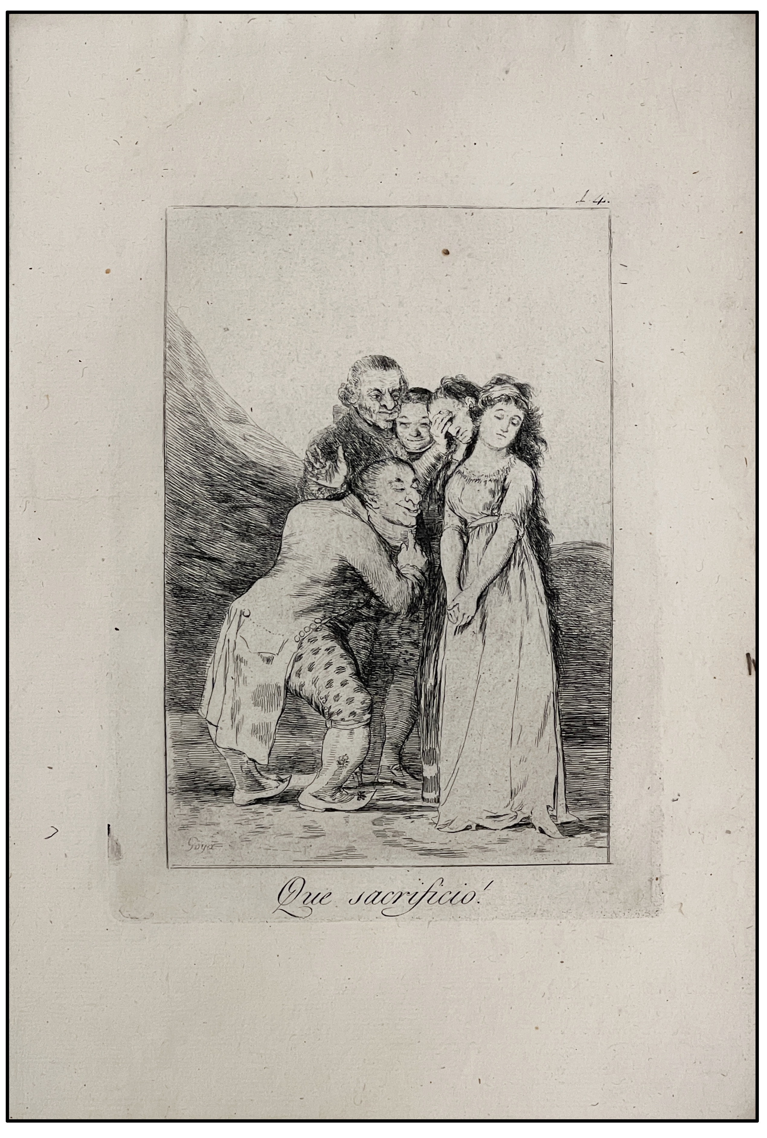 FRANCISCO DE GOYA - LOS CAPRICHOS (QUE SACRIFICIO, Nº 14) -  1927