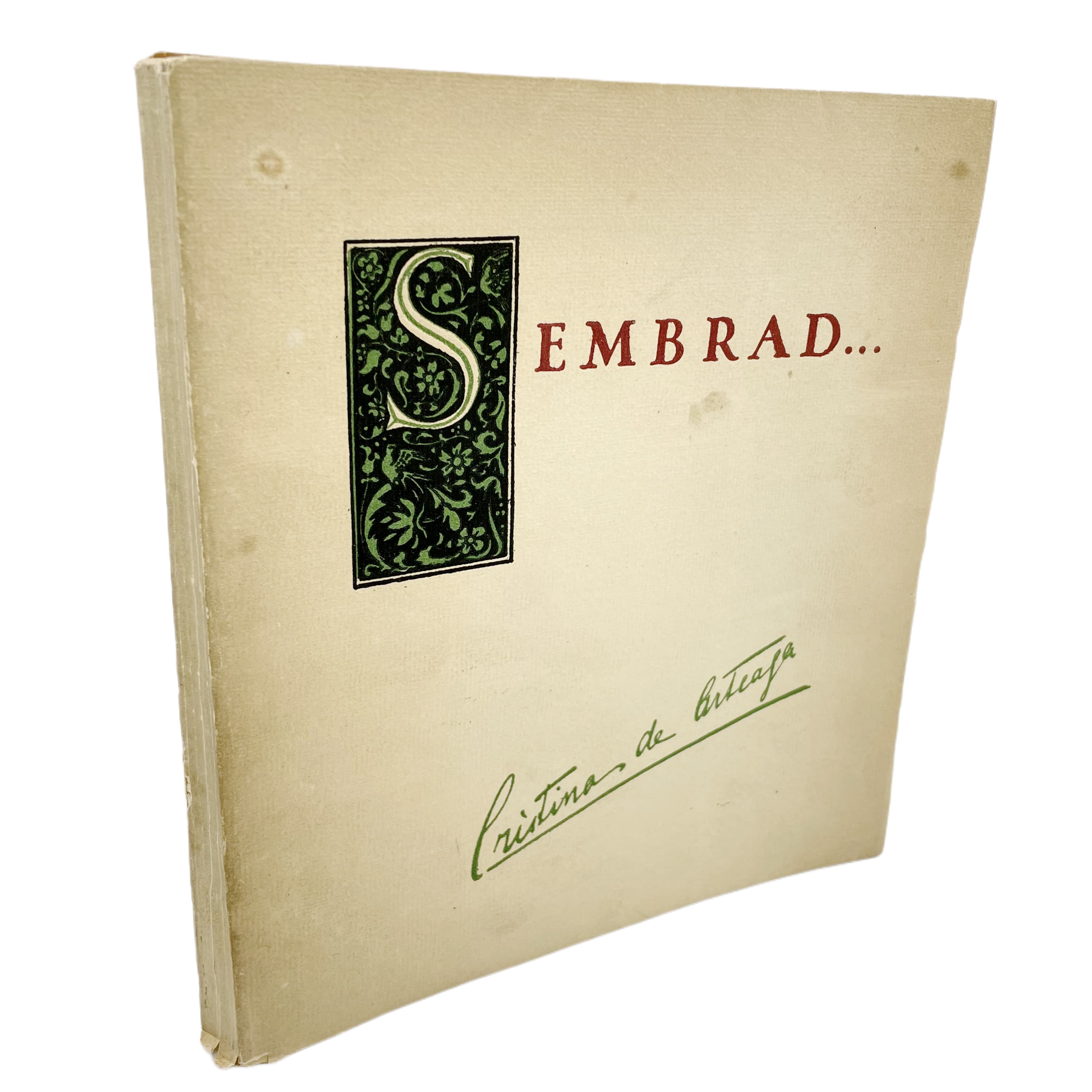 CRISTINA DE ARTEAGA - SEMBRAD: POESÍAS - 1928