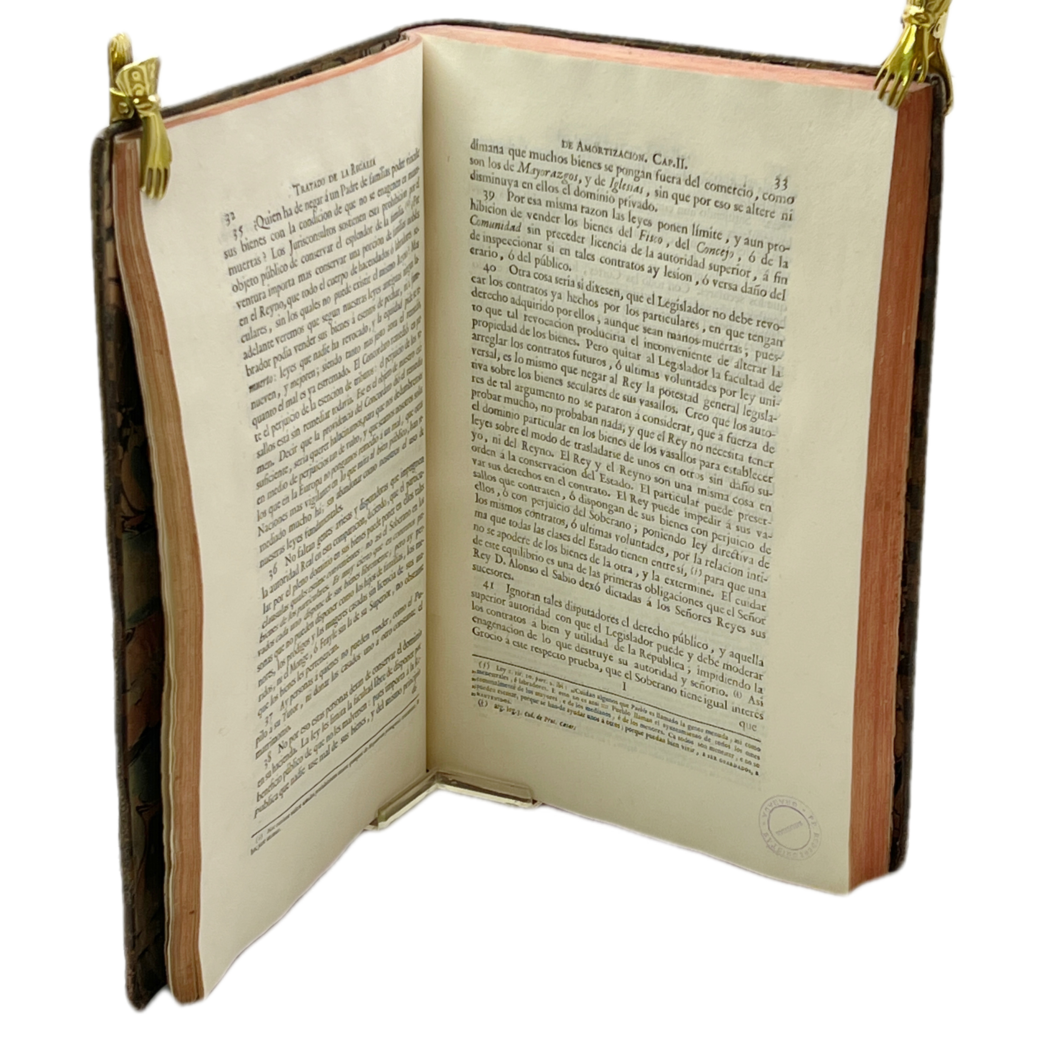 CAMPOMANES - TRATADO DE LA REGALÍA DE AMORTIZACIÓN - 1765