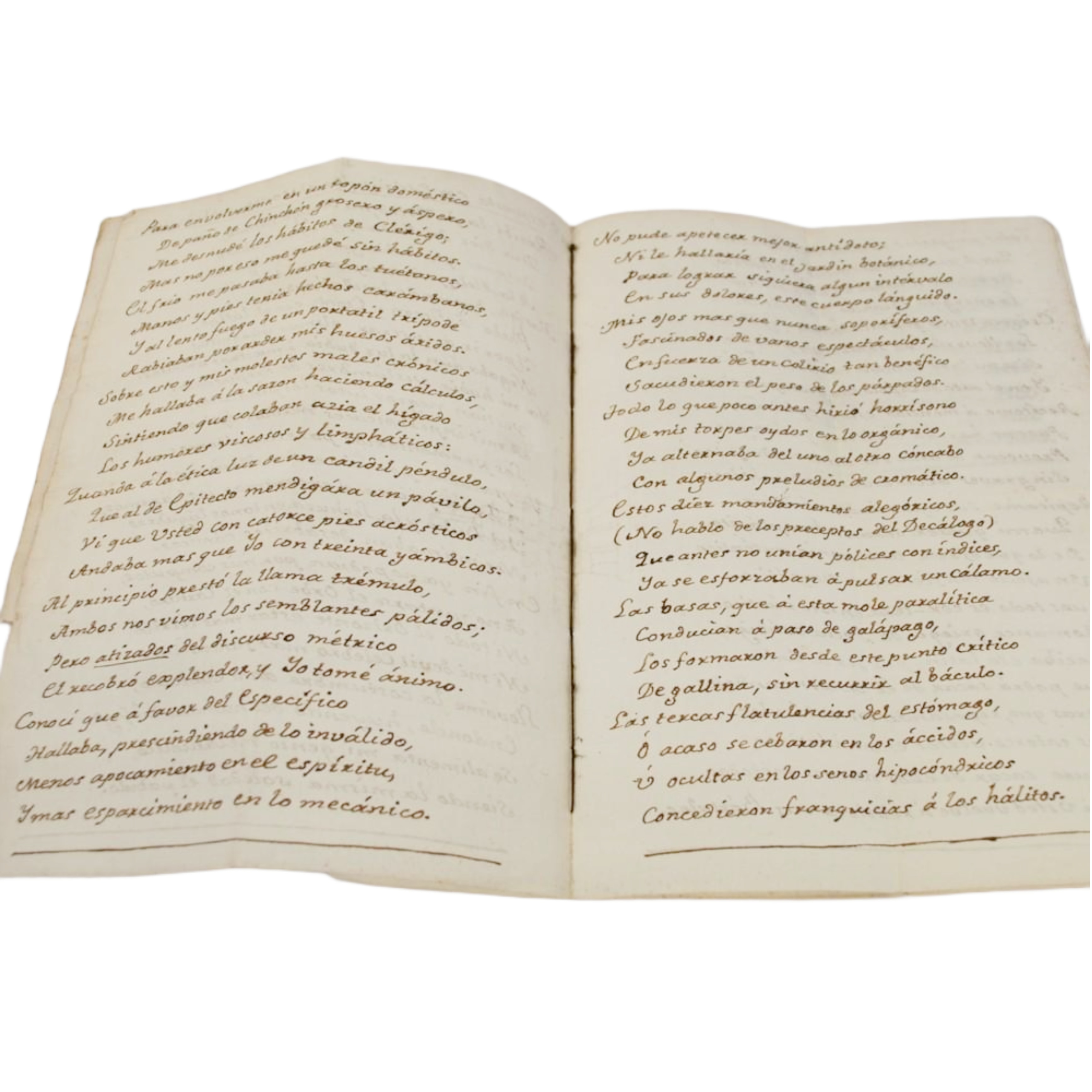 ALONSO LÓPEZ DE TEZA - CUADERNILLO MANUSCRITO. VERSOS ACRÓSTICOS. SONETOS. NO EDITADOS NI CONOCIDOS. ALONSO LÓPEZ DE TEZA?- 1700