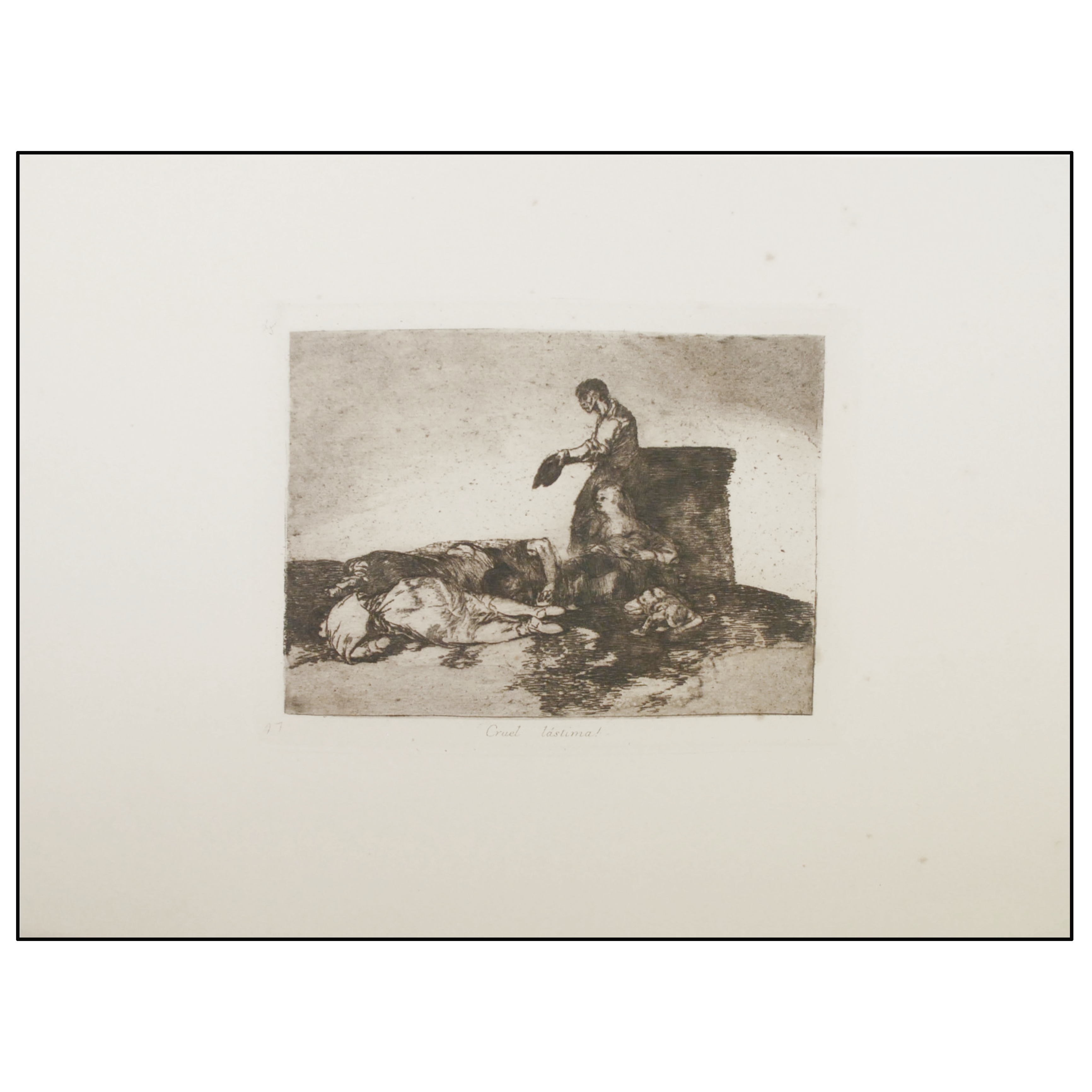 FRANCISCO DE GOYA - LOS DESASTRES DE LA GUERRA  (CRUEL LASTIMA, ESTAMPA Nº 48) - 1930