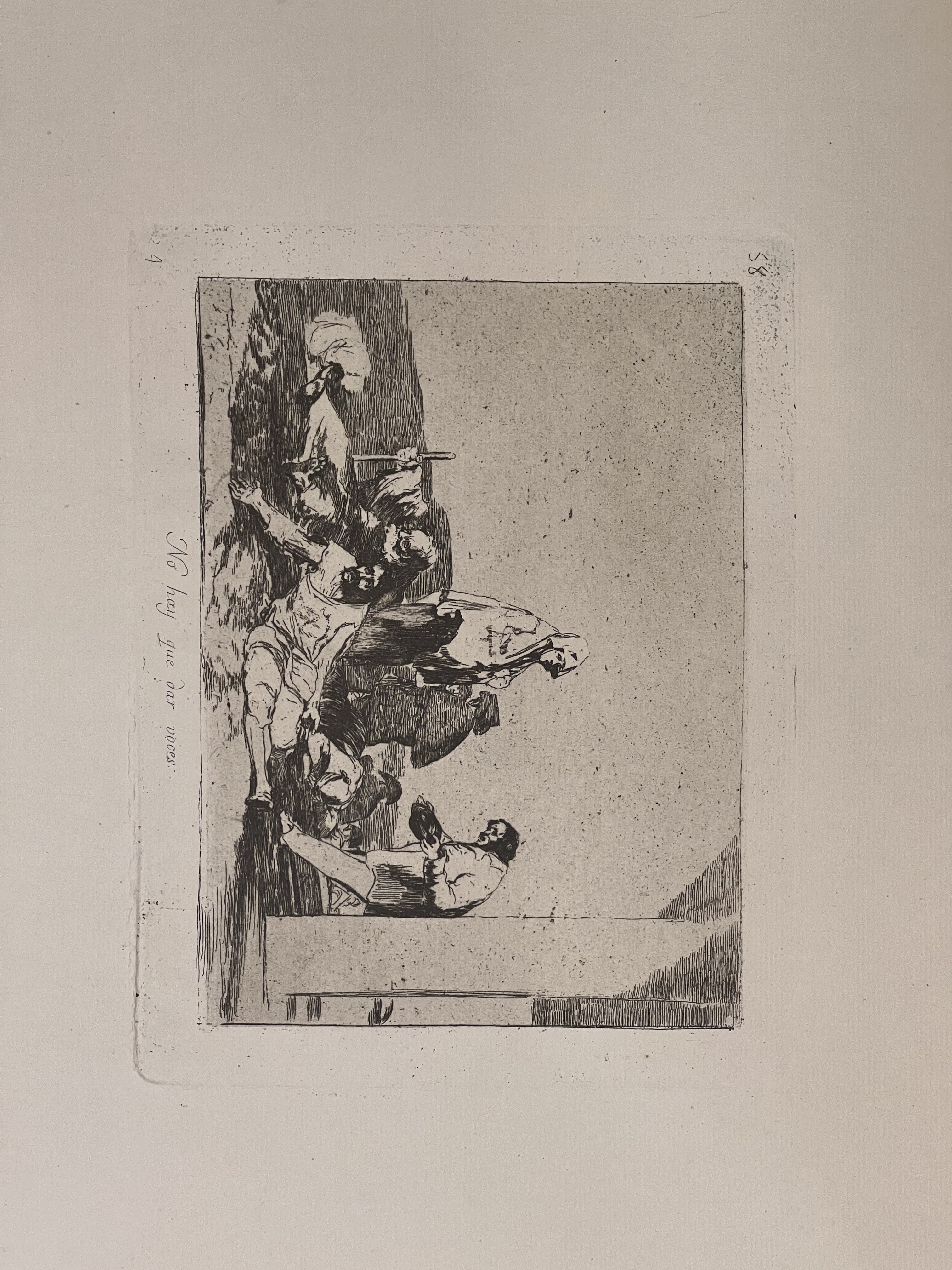 FRANCISCO DE GOYA - LOS DESASTRES (NO HAY QUE DAR VOCES, Nº 58) - 1923