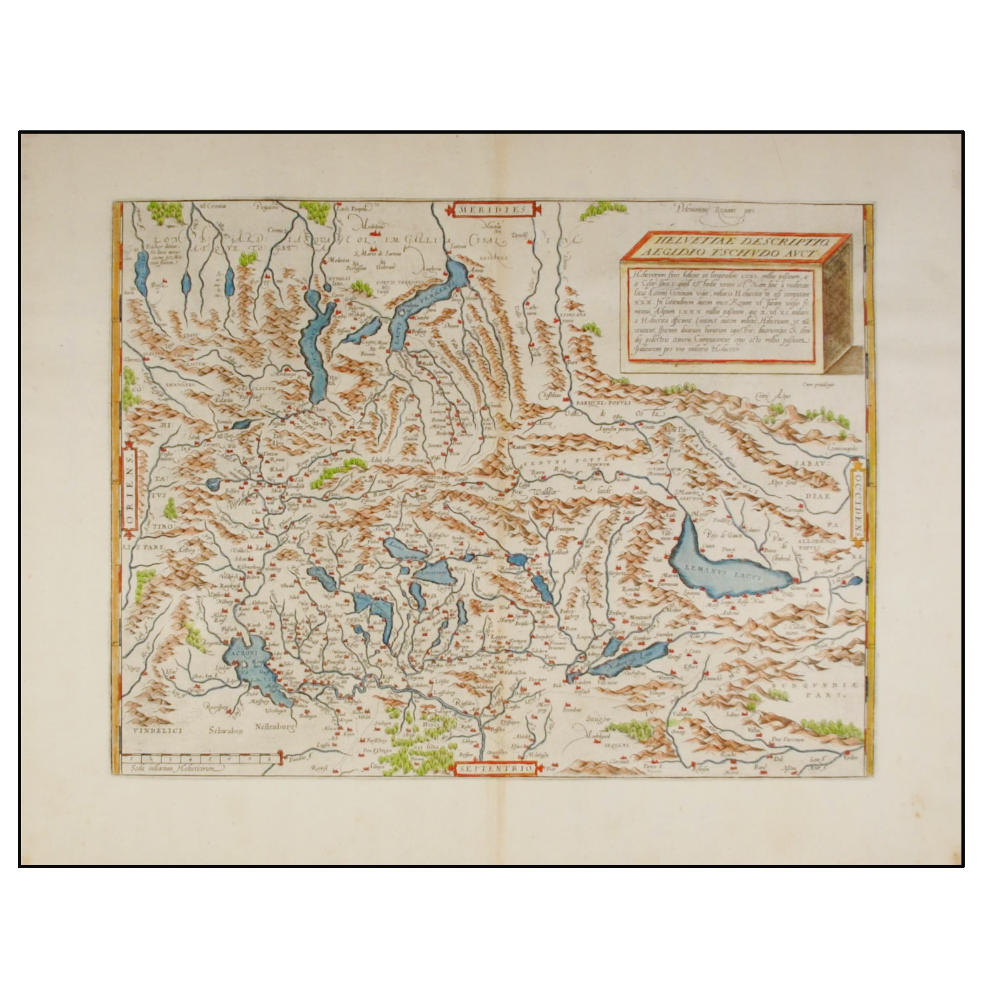 HELVETIAE DESCRIPTIO AEGIDIO TSCHUDO AUCT.
