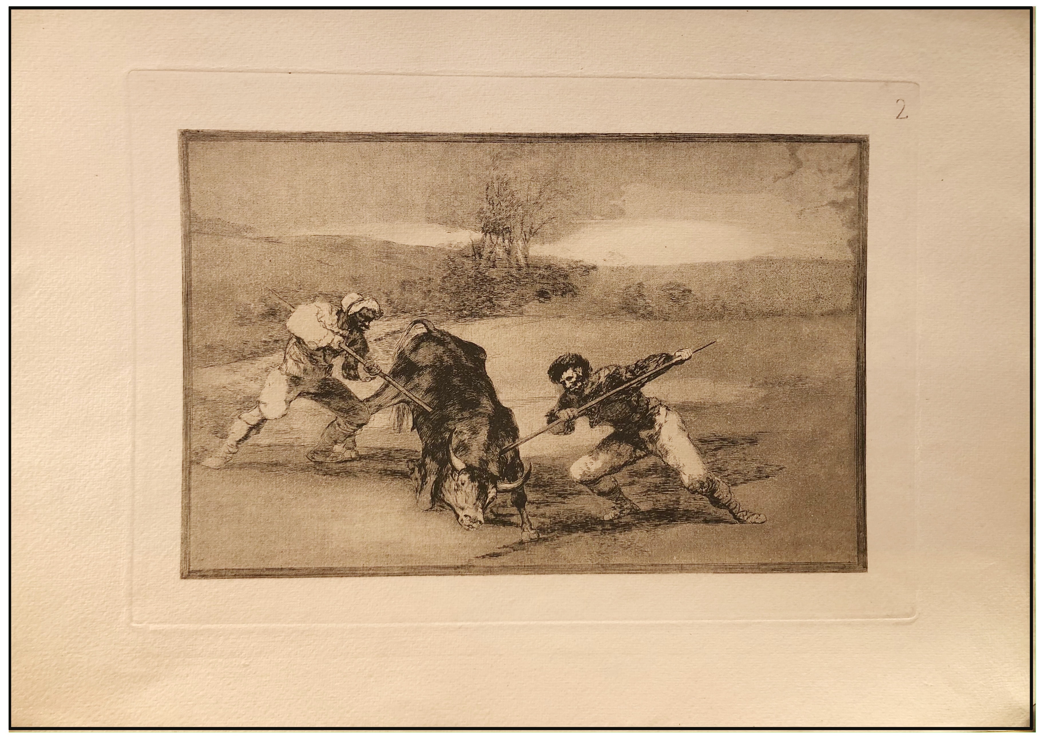 FRANCISCO DE GOYA - TAUROMAQUIA (ESTAMPA 2) - C.1900