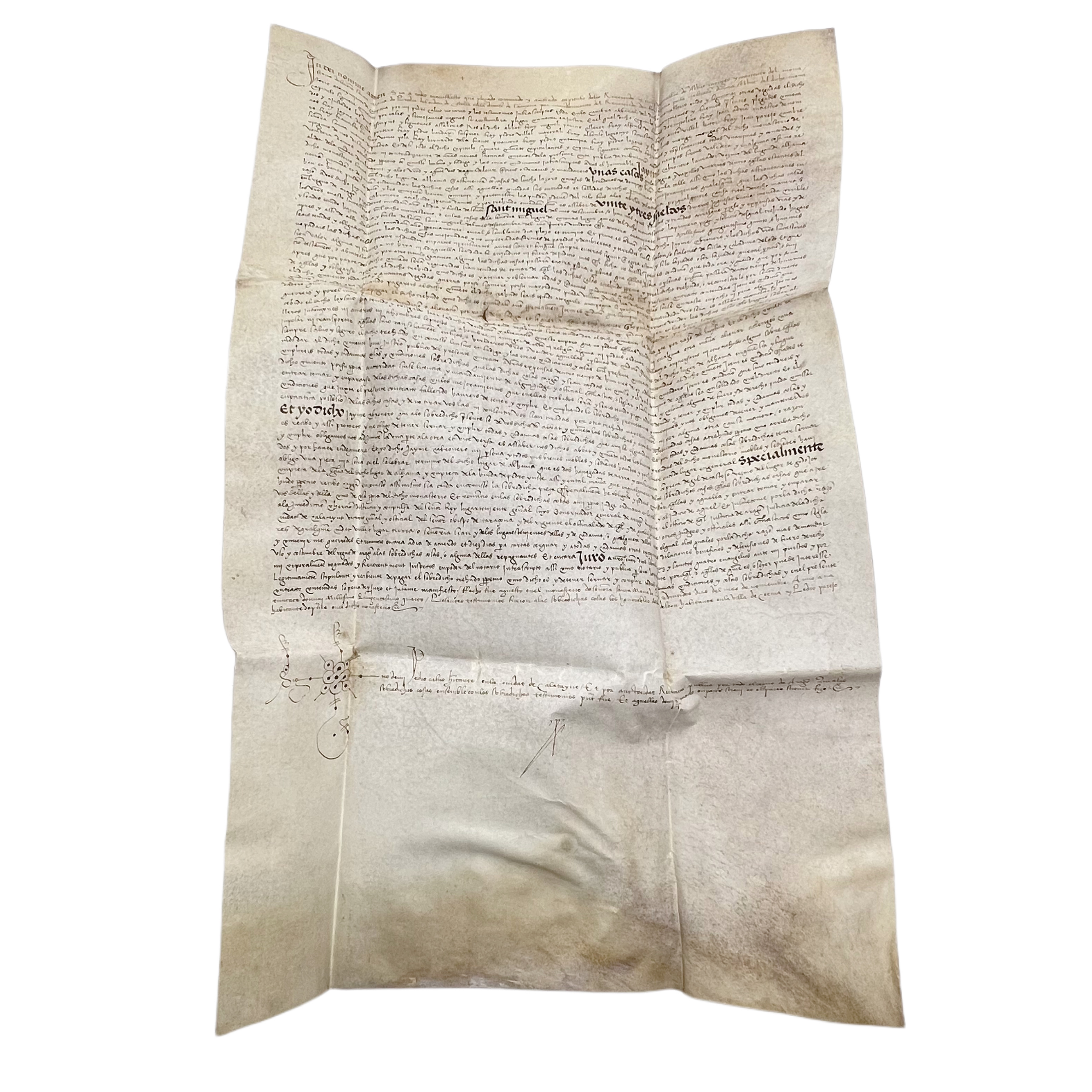 TRIBUTACIÓN REALIZADA AL MONASTERIO DE PIEDRA - 1504