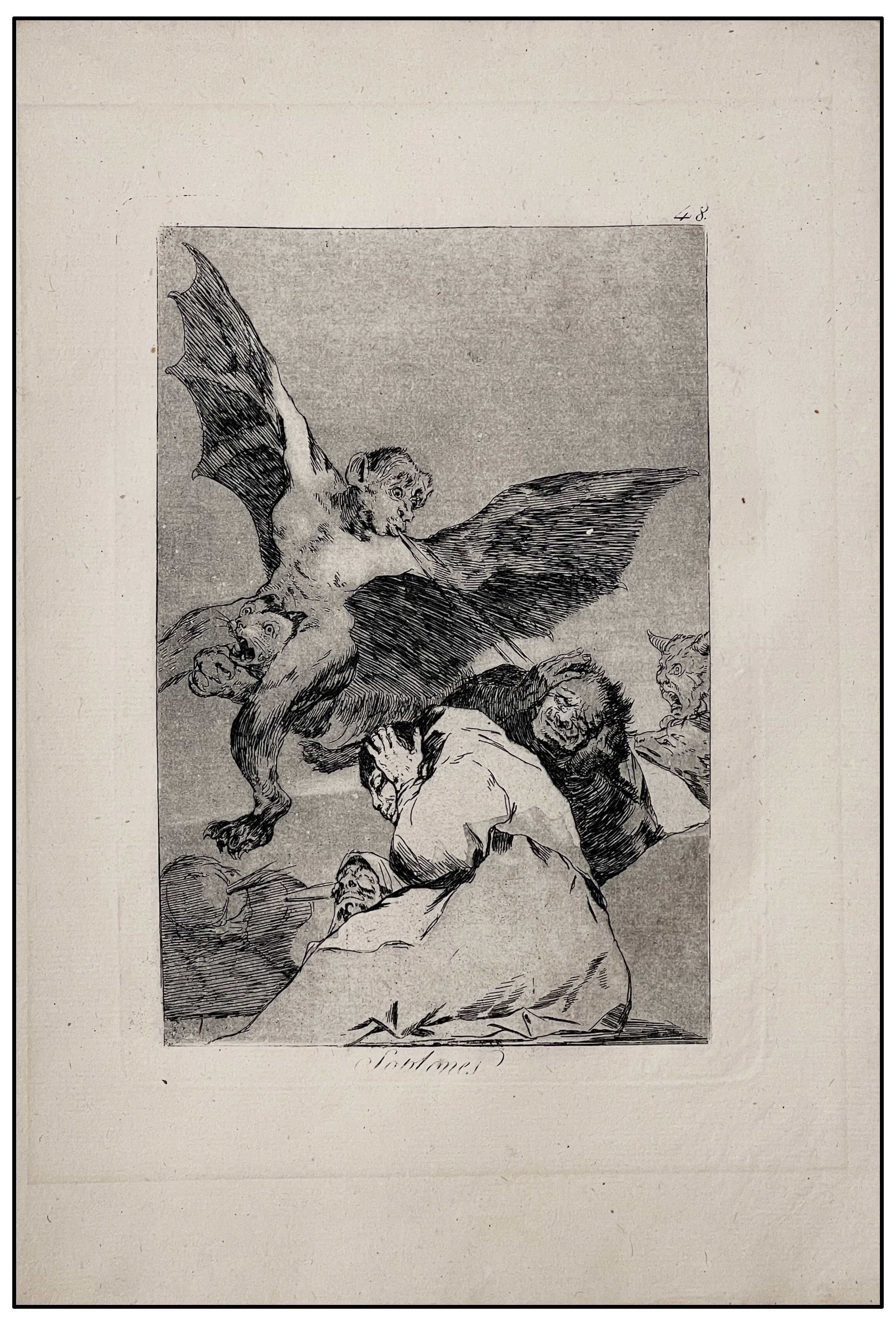 FRANCISCO DE GOYA - LOS CAPRICHOS (SOPLONES Nº 48) - 1927