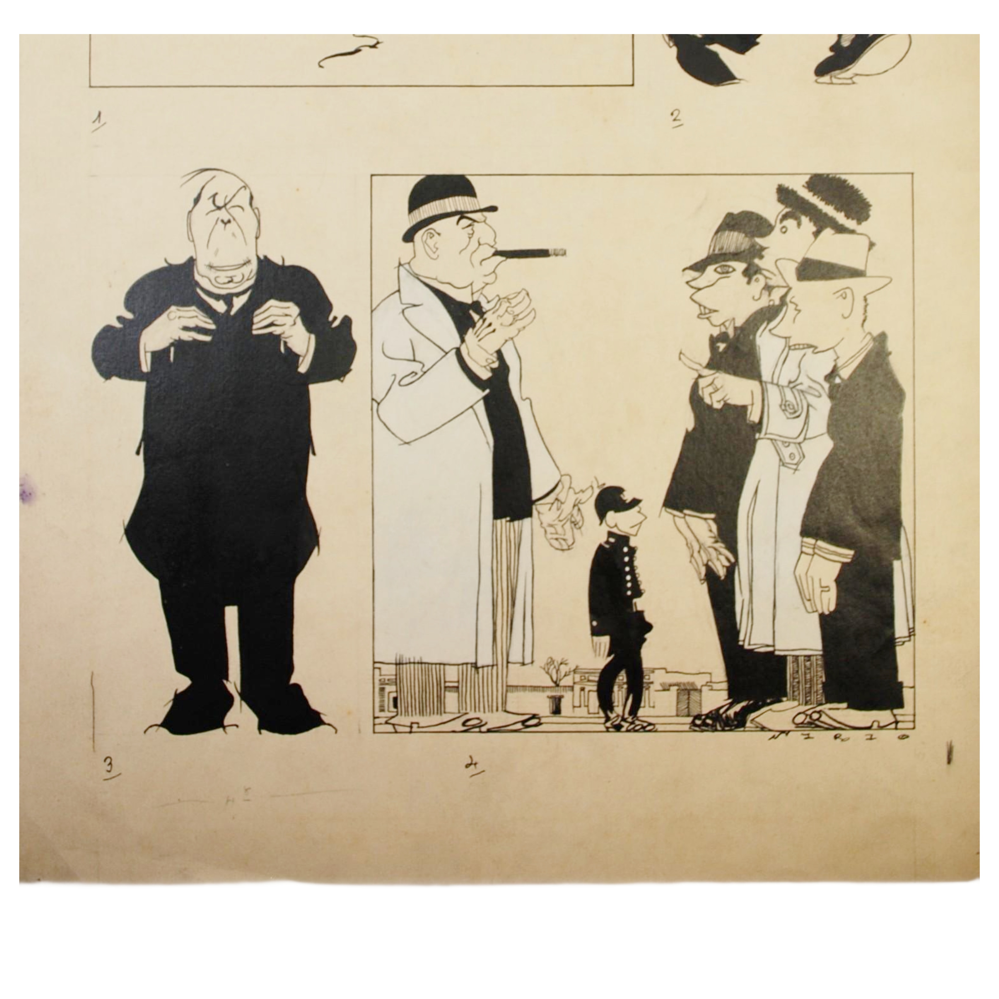 ALEJANDRO SIRIO - EMPRESTITOS (DIBUJO ORIGINAL) - 1920