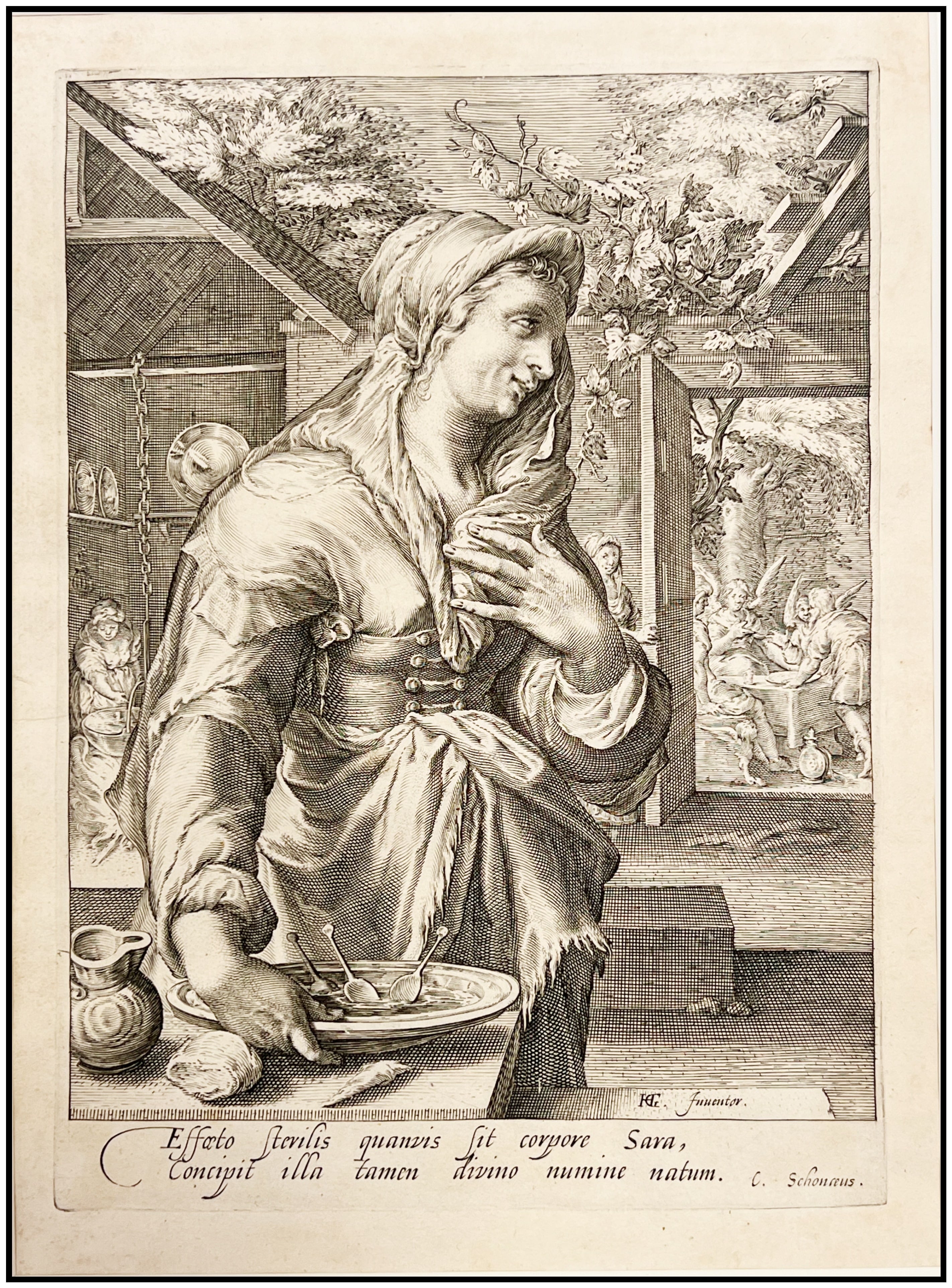 GOLTZIUS - SARA, ESPOSA DE ABRAHAM (SERIE LAS MUJERES DE LOS PATRIARCAS) - 1597