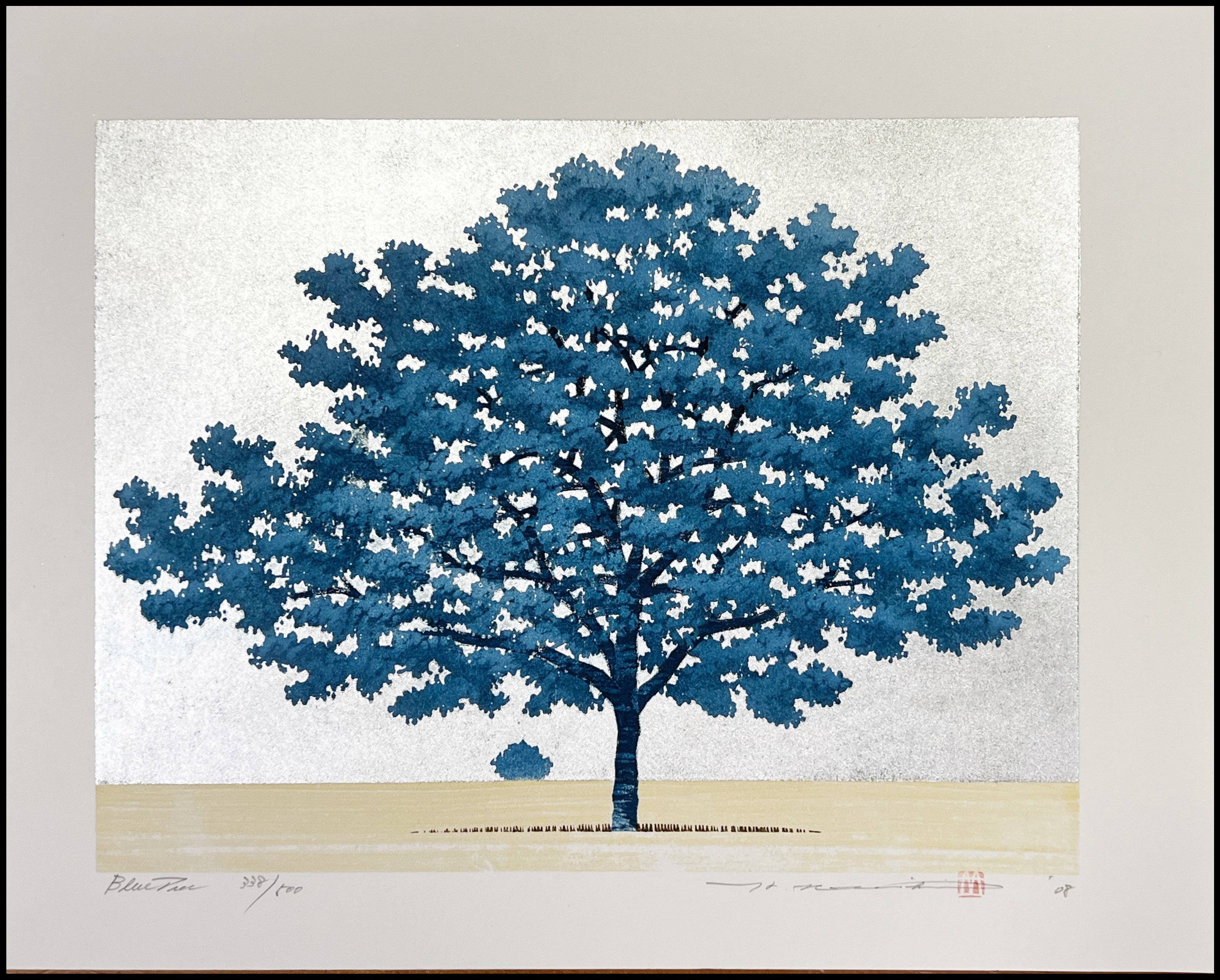 HAJIME NAMIKI - BLUE TREE (XILOGRAFÍA) - 2008