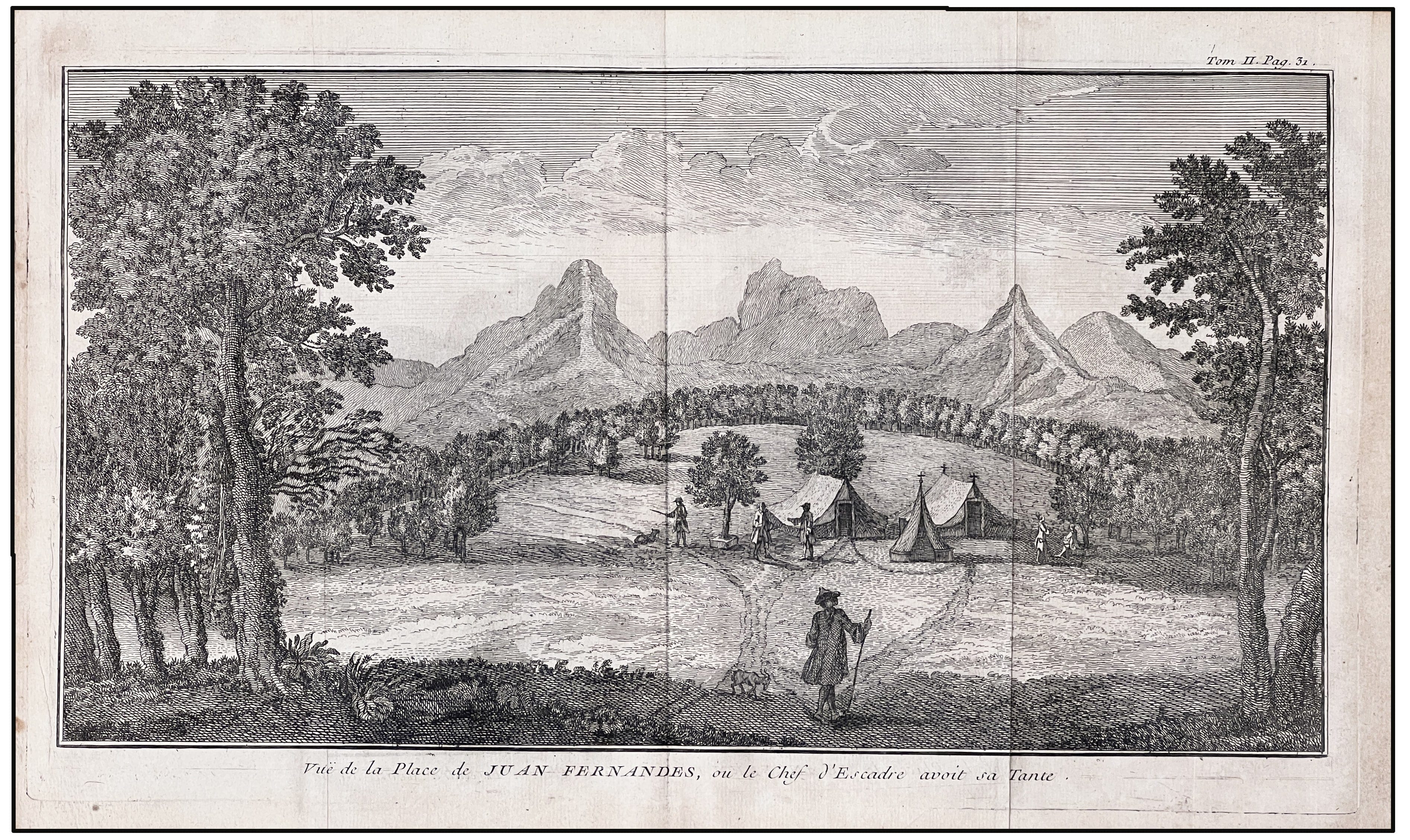 GEORGE ANSON - ARCHIPIÉLAGO JUAN FERNANDEZ (CHILE) - 1749