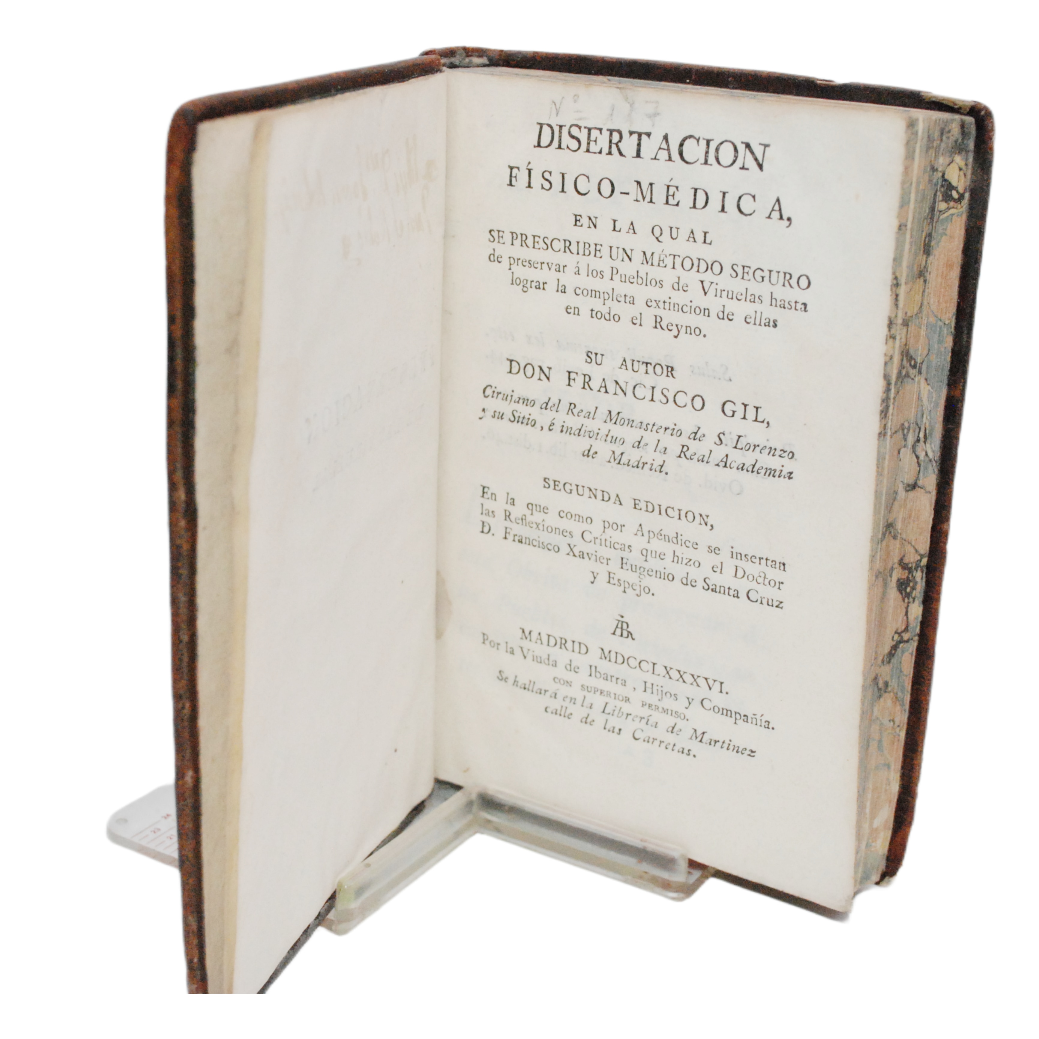 FRANCISCO GIL - PRESERVAR A LOS PUEBLOS DE LAS VIRUELAS (1ª EDICIÓN) - 1786