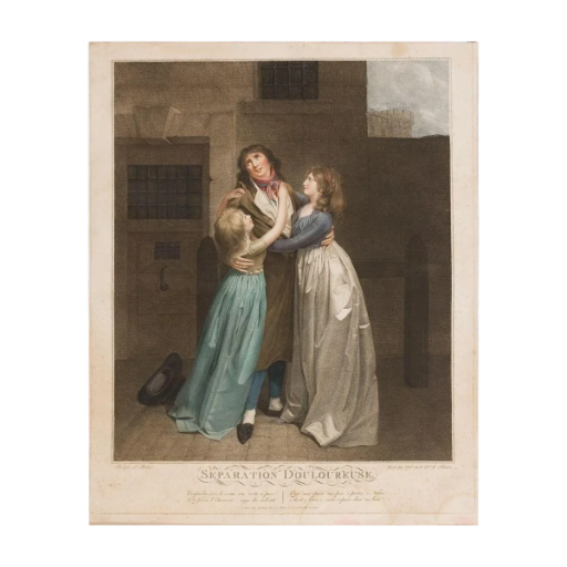 DOLOROSA SEPARACIÓN / SEPARATION DOULOREUSE CONFONDRE AVEC LE CRIME UNE VERLY SI PURE! DES FERS A L'INNOCENT! REGUE DES ESCERALS!