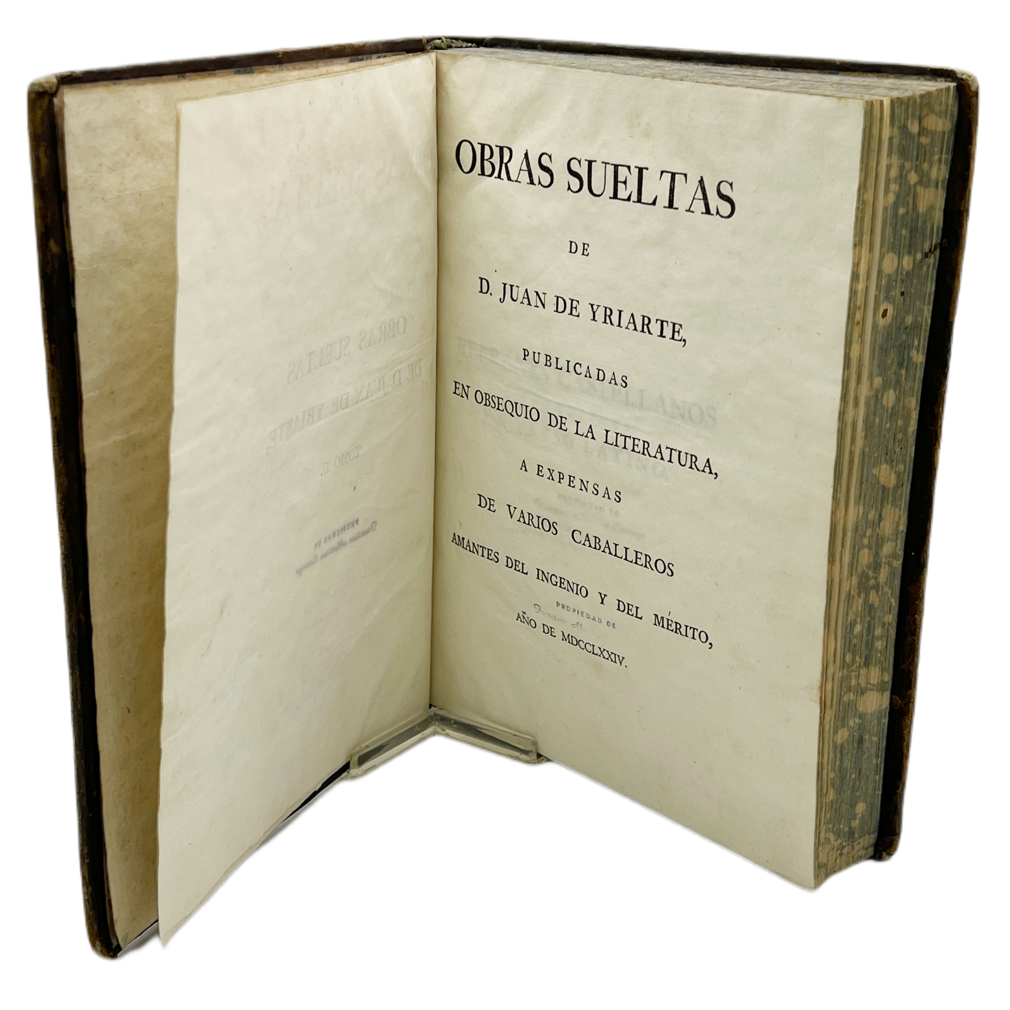 JUAN DE IRIARTE - OBRAS SUELTAS (ÚNICA EDICIÓN) - 1774