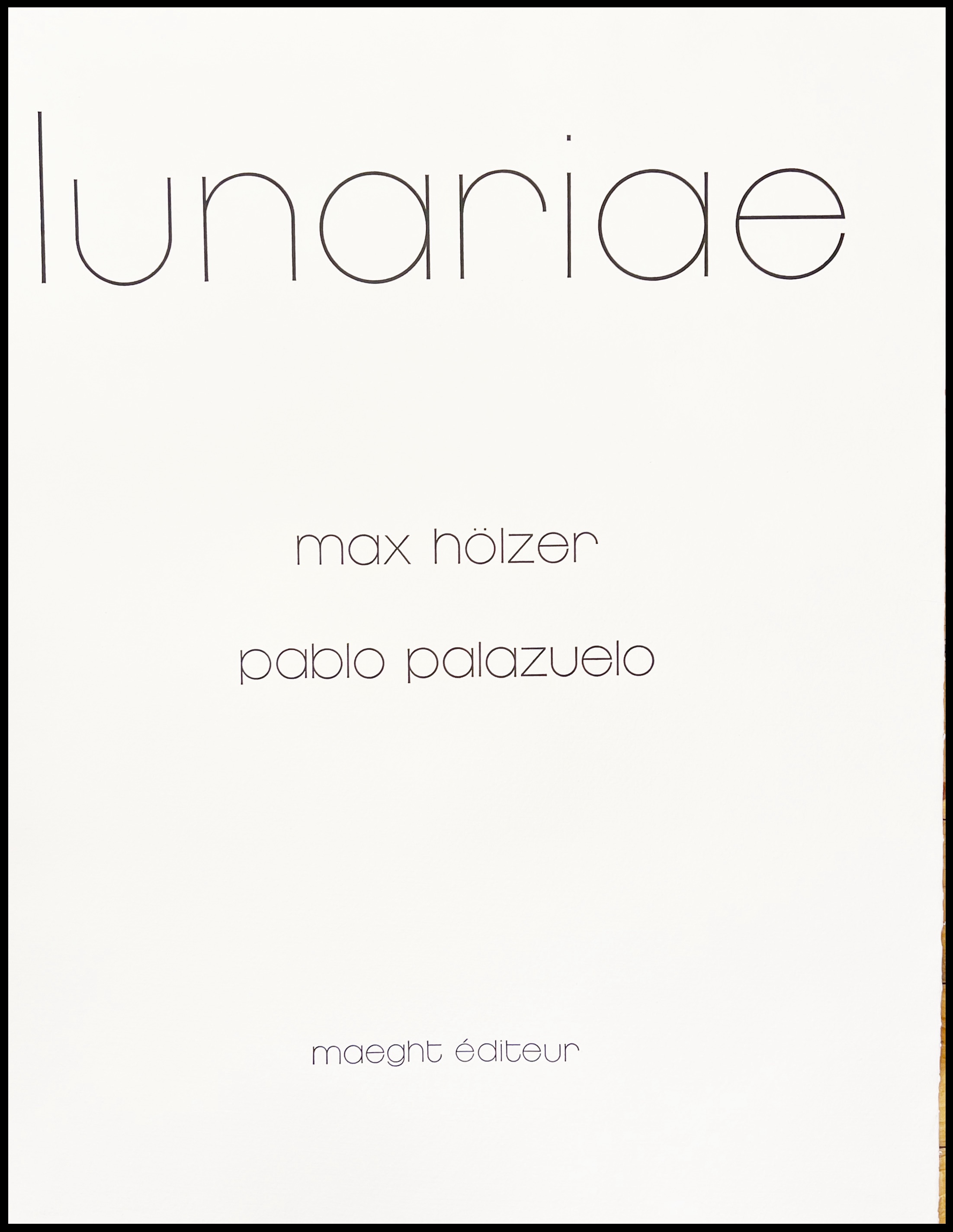 PABLO PALAZUELO - LUNARIDE VIII - 1972