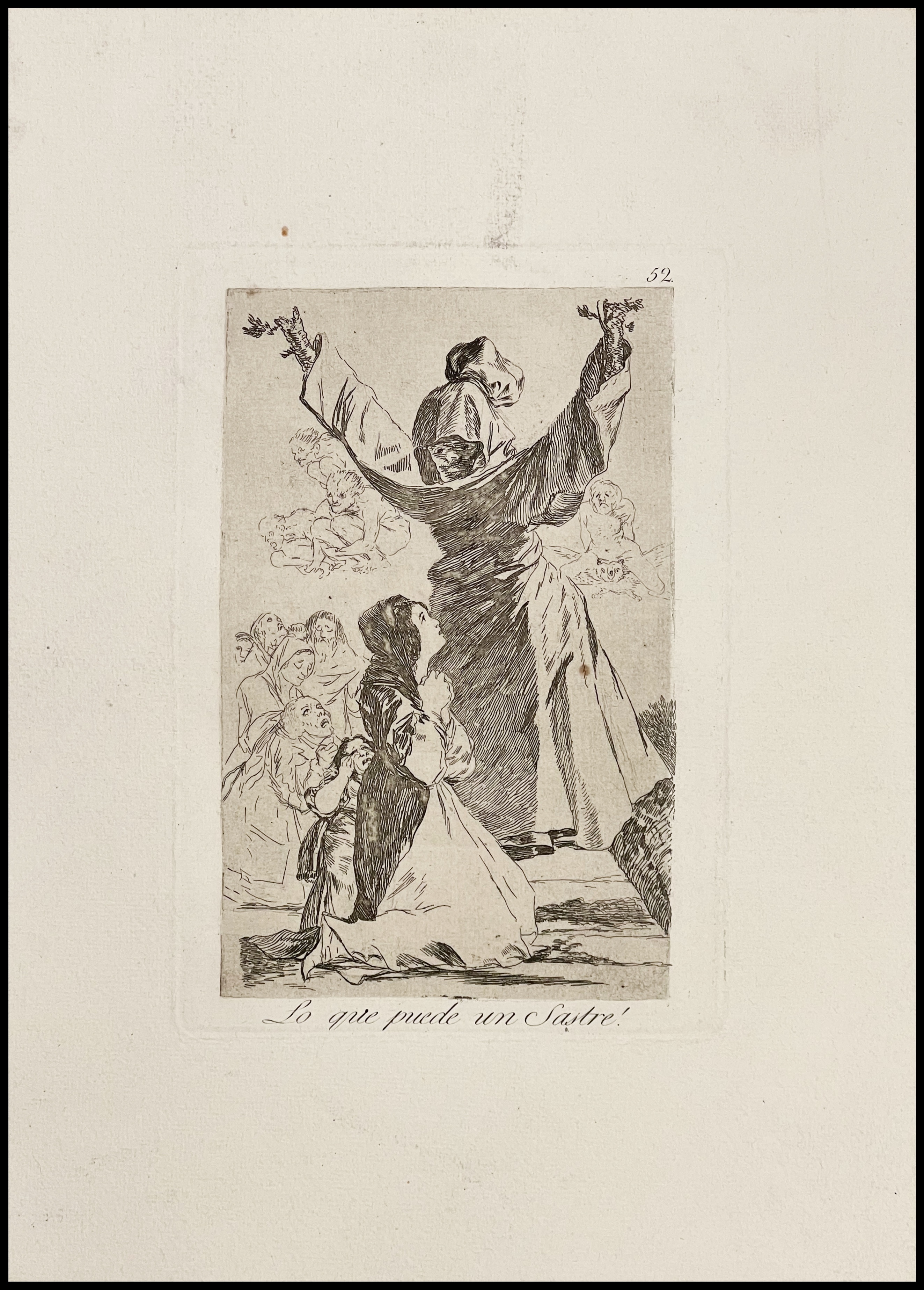 FRANCISCO DE GOYA - LO QUE PUEDE UN SASTRE - (LOS CAPRICHOS, Nº 52) - 19