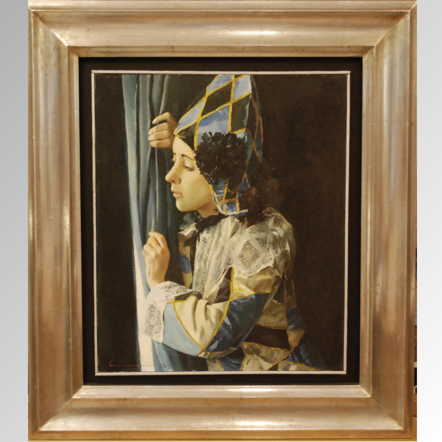 JOSÉ CASANOVA LUJÁN - ARLEQUIN (OLEO SOBRE LIENZO) - 1975