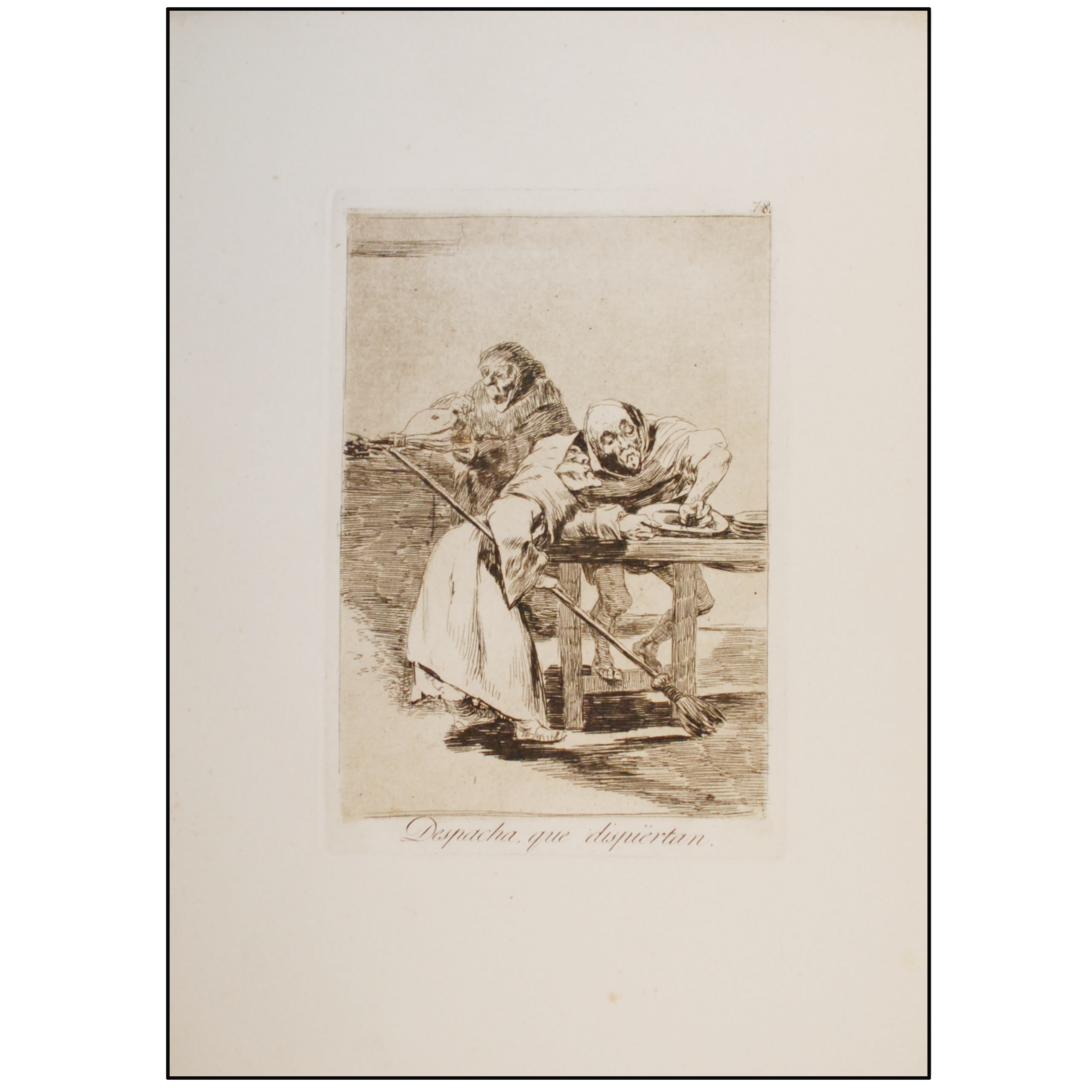 FRANCISCO DE GOYA - LOS CAPRICHOS (DESPACHA QUE DISPIÉRTAN, Nº 78) - 1918