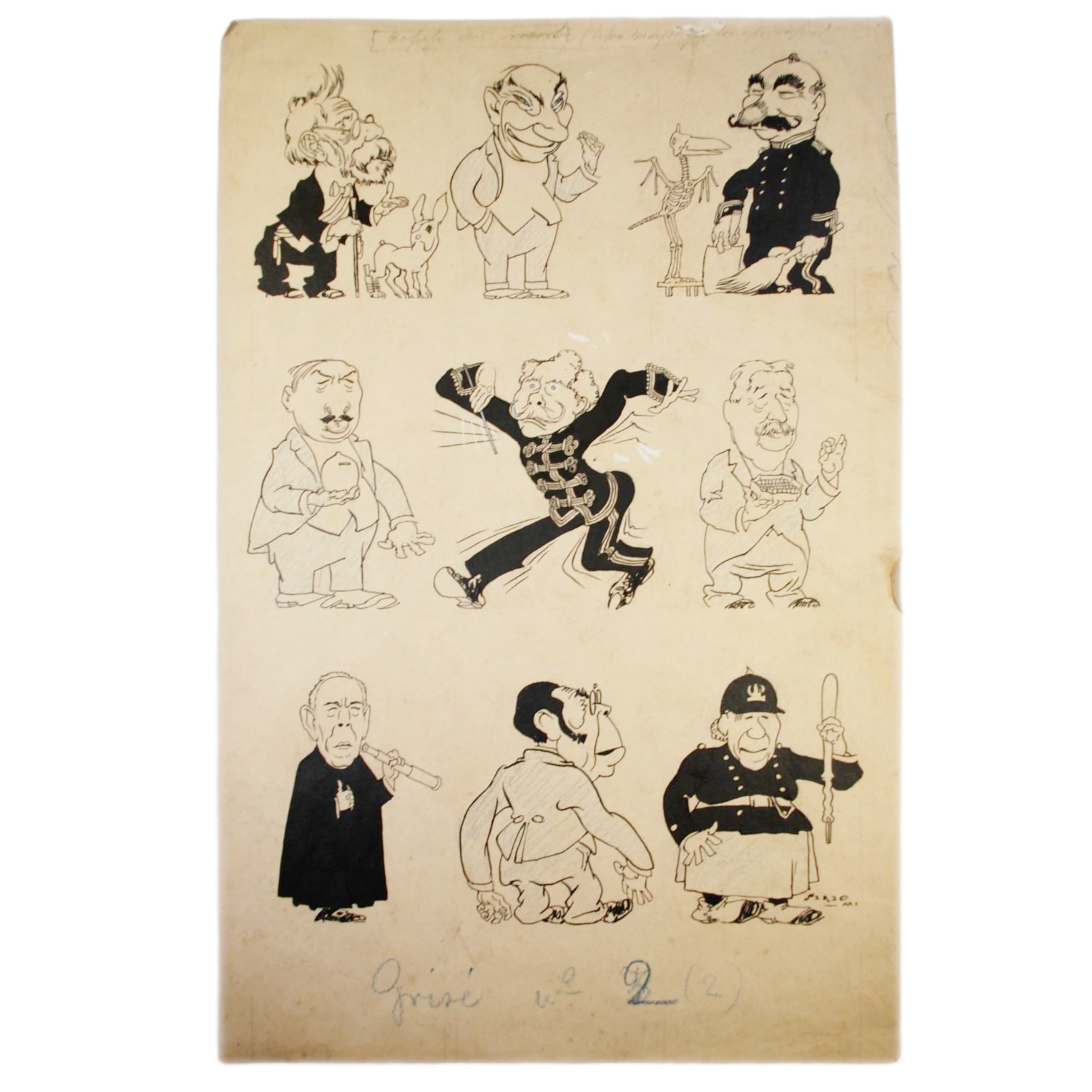 ALEJANDRO SIRIO - DICHO Y HECHO (DIBUJO ORIGINAL) - 1921