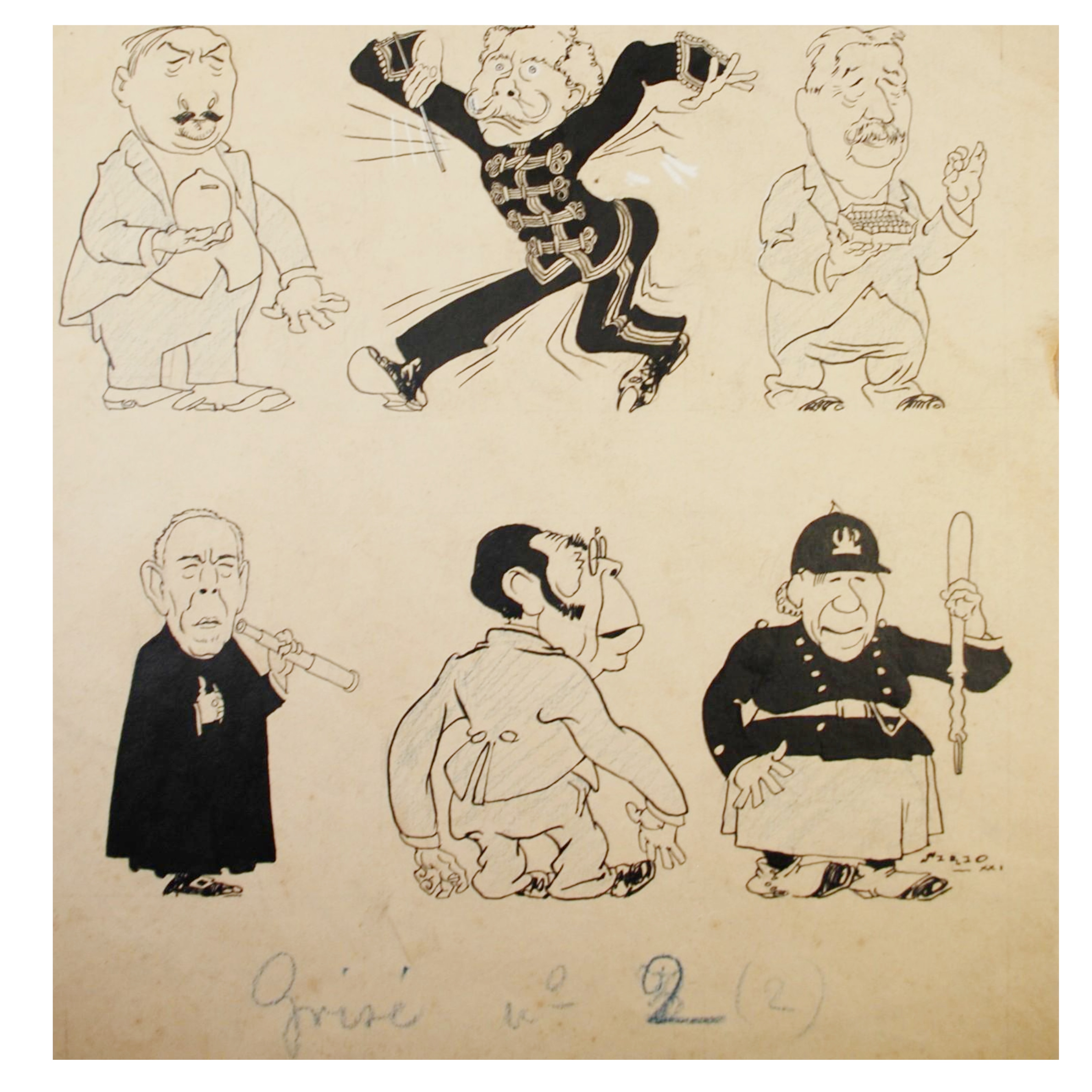 ALEJANDRO SIRIO - DICHO Y HECHO (DIBUJO ORIGINAL) - 1921