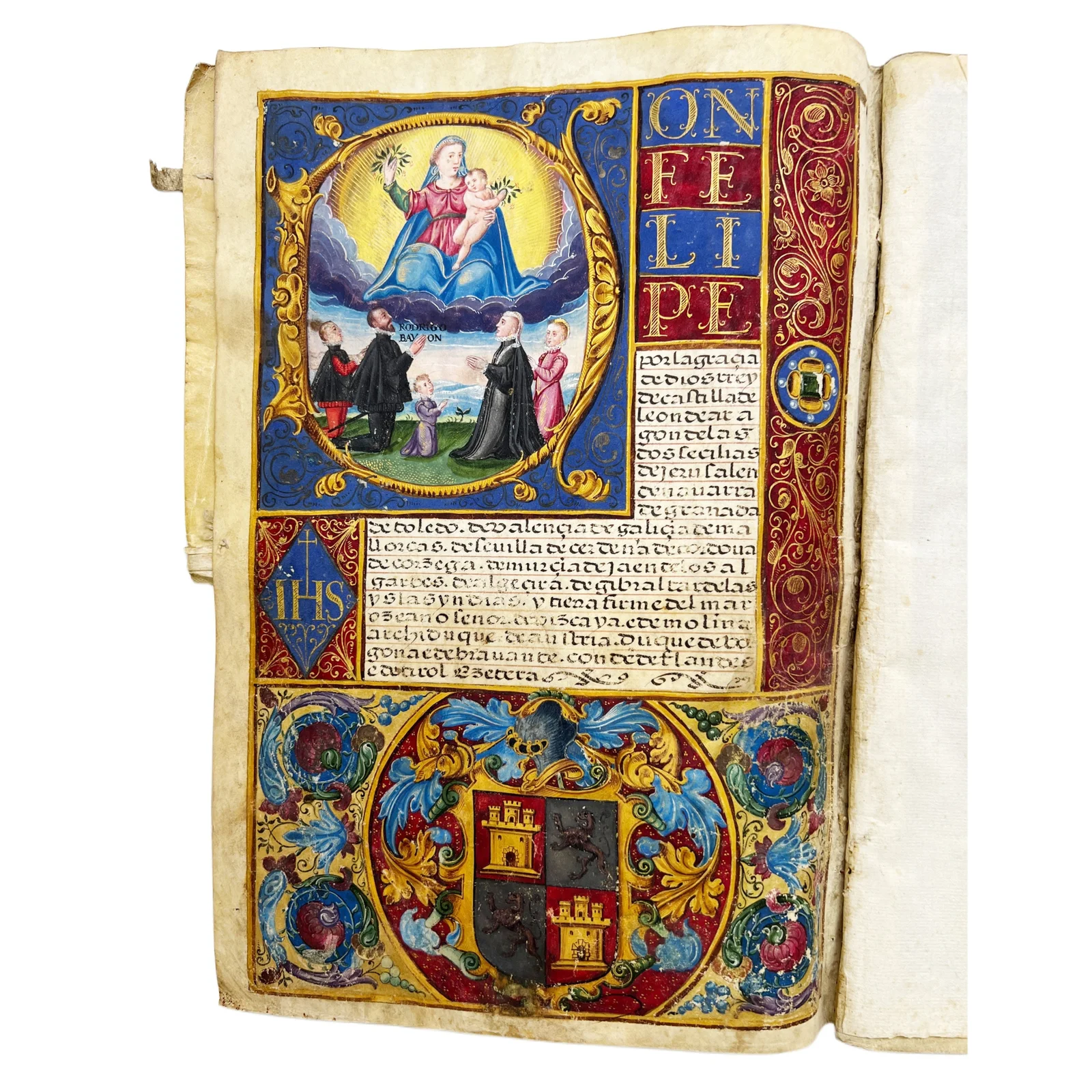 DIEGO BOYAN - EJECUTORIA DE HIDALGUIA - VALLADOLID 1576