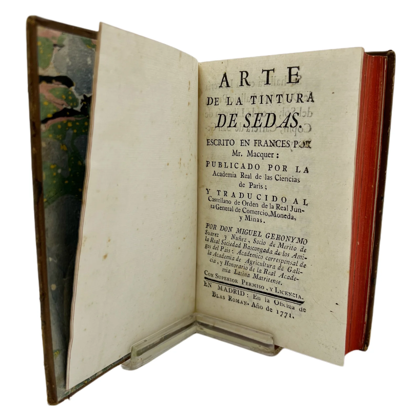 MR. MACQUER - ARTE DE LA TINTURA DE SEDAS - 1771