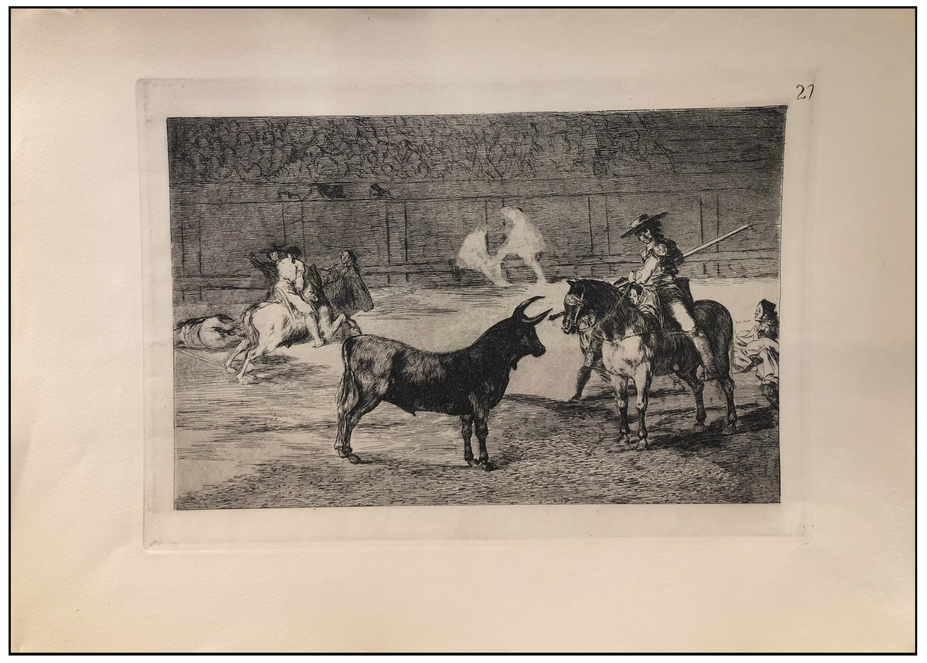 FRANCISCO DE GOYA - TAUROMAQUIA (ESTAMPA 27) - C. 1900