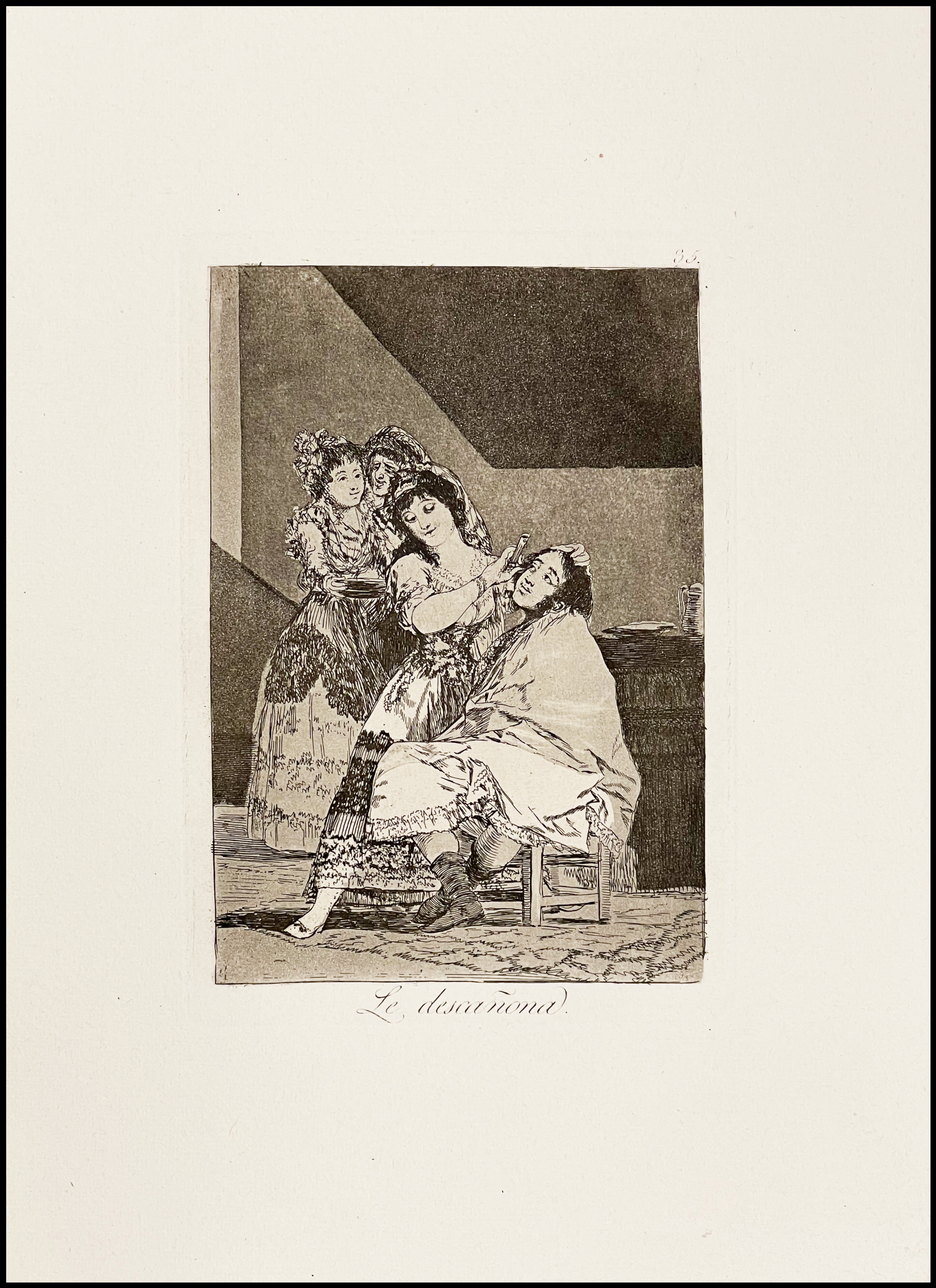 FRANCISCO DE GOYA - LE DESCAÑONA (LOS CAPRICHOS, Nº 35) - 1918