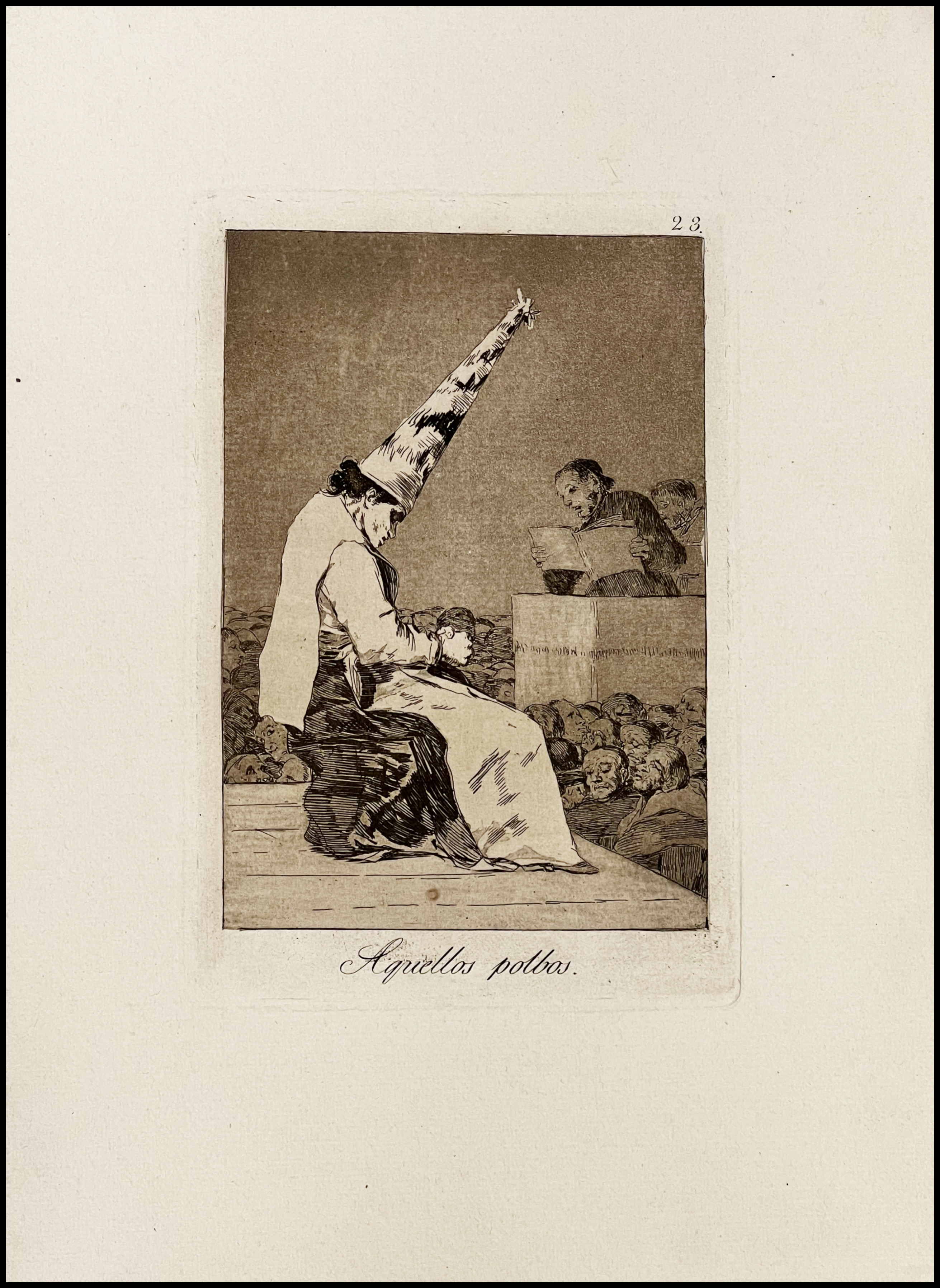 FRANCISCO DE GOYA - AQUELLOS POLVOS - (LOS CAPRICHOS, Nº 23) - 1918